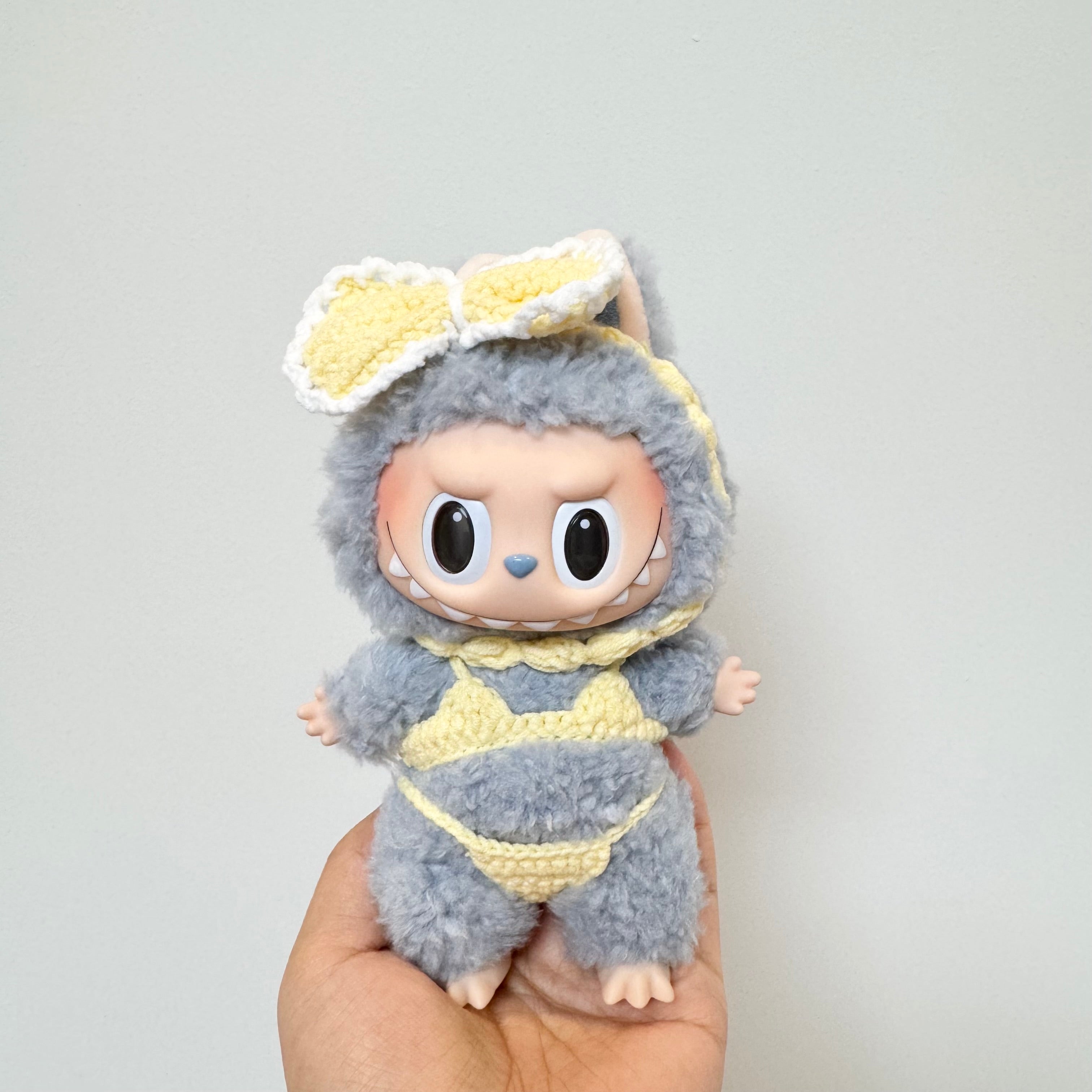 Labubu Doll Clothes - Bikini Set - Cozy Crochet Costume for 17cm Dolls