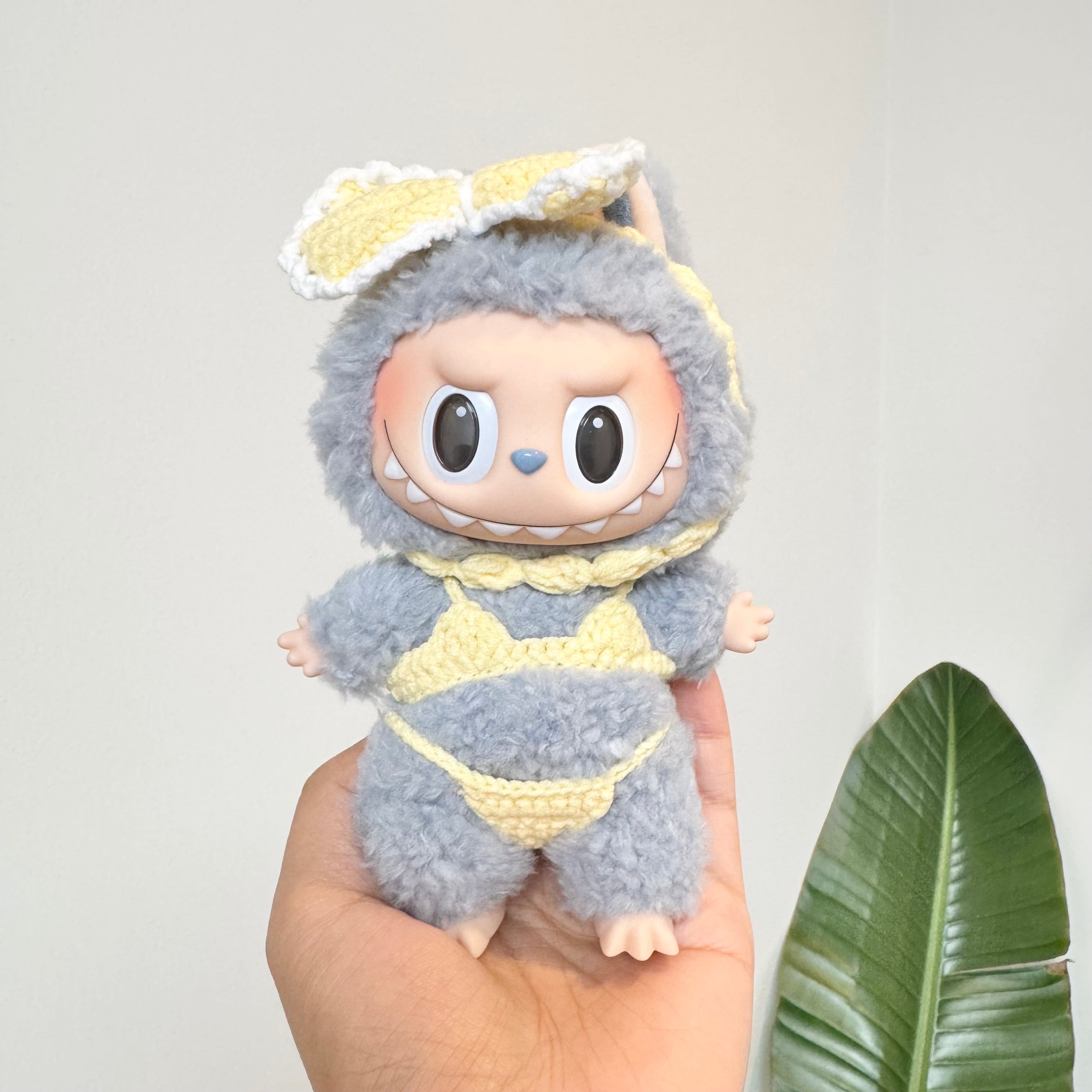 Labubu Doll Clothes - Bikini Set - Cozy Crochet Costume for 17cm Dolls