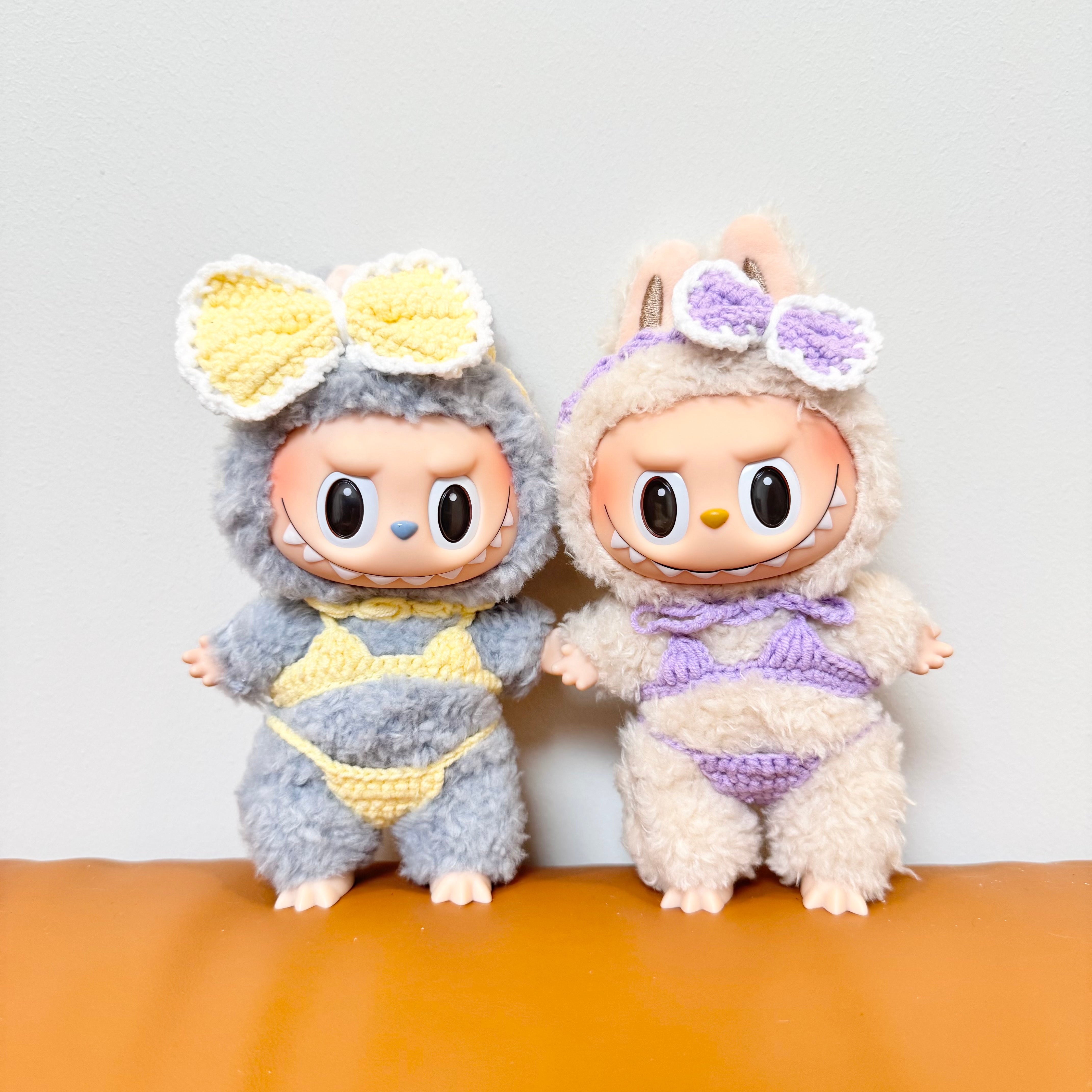 Labubu Doll Clothes - Bikini Set - Cozy Crochet Costume for 17cm Dolls