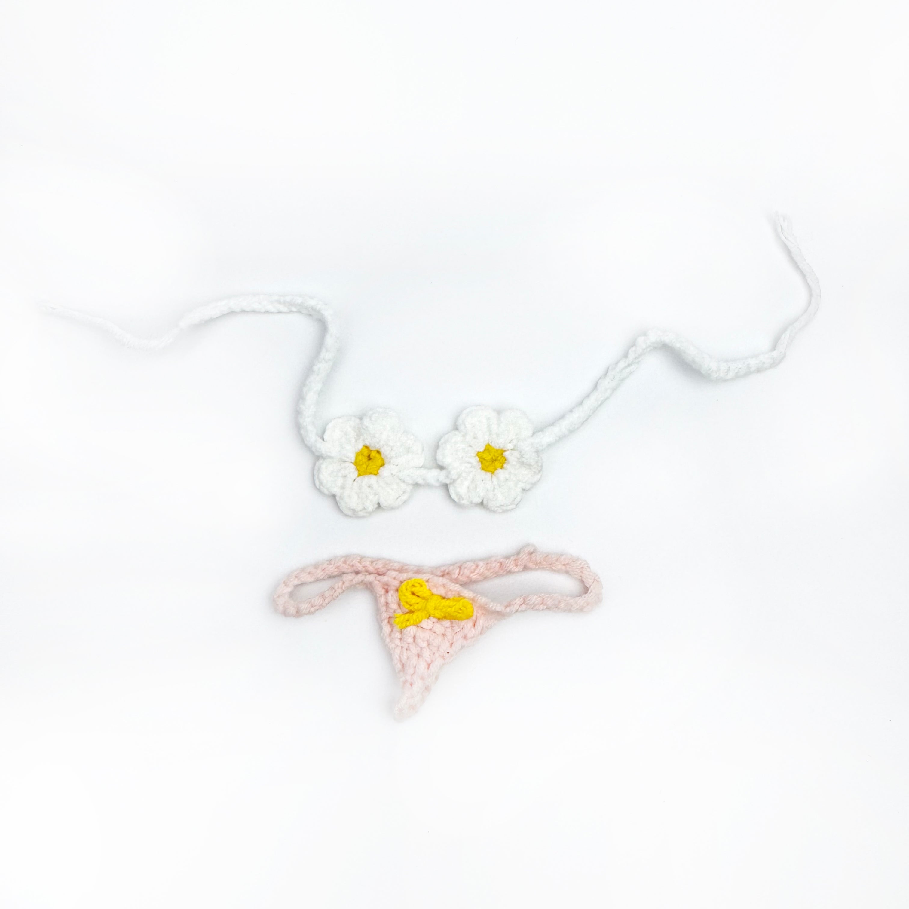Labubu Doll Clothes - Bikini Set - Cozy Crochet Costume for 17cm Dolls