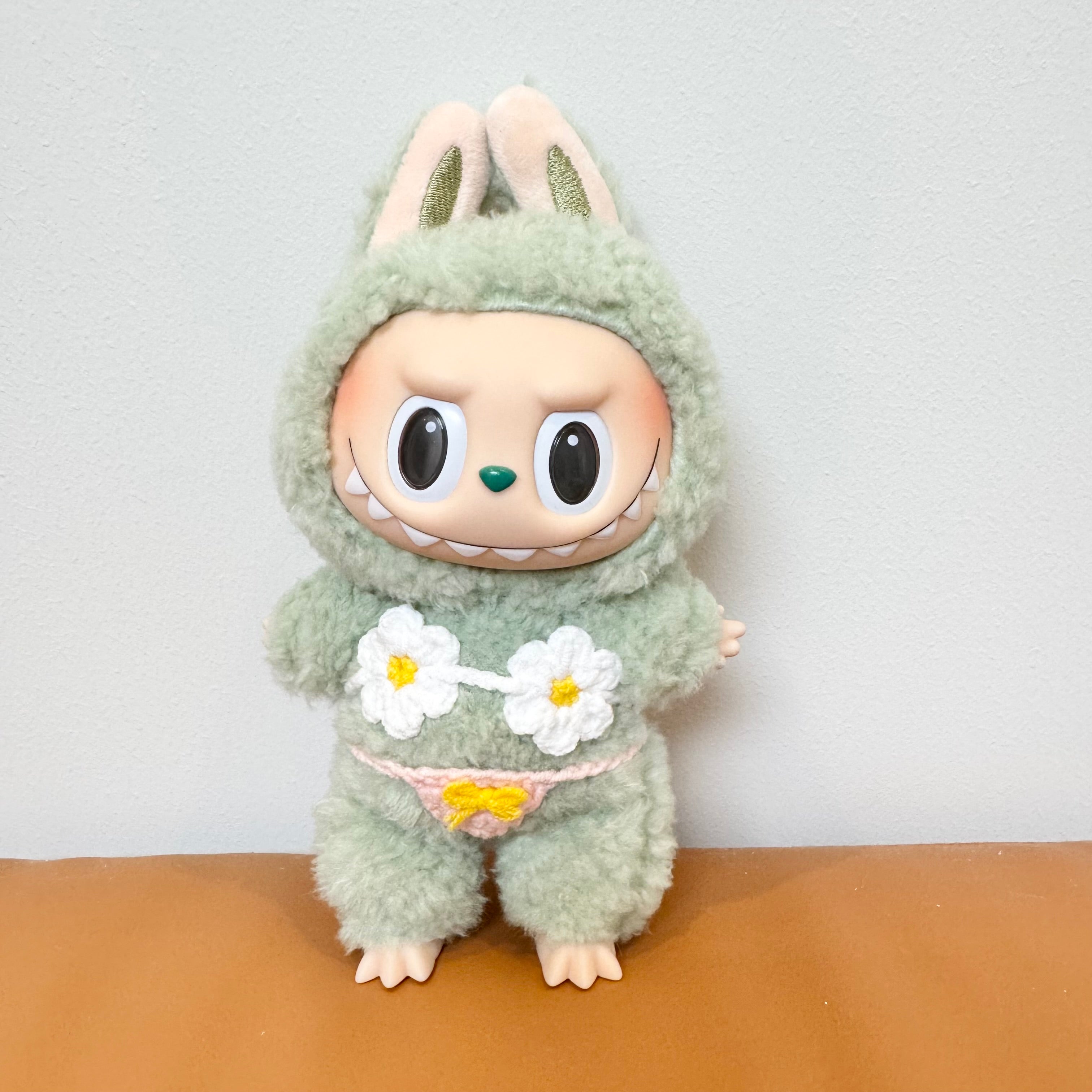 Labubu Doll Clothes - Bikini Set - Cozy Crochet Costume for 17cm Dolls