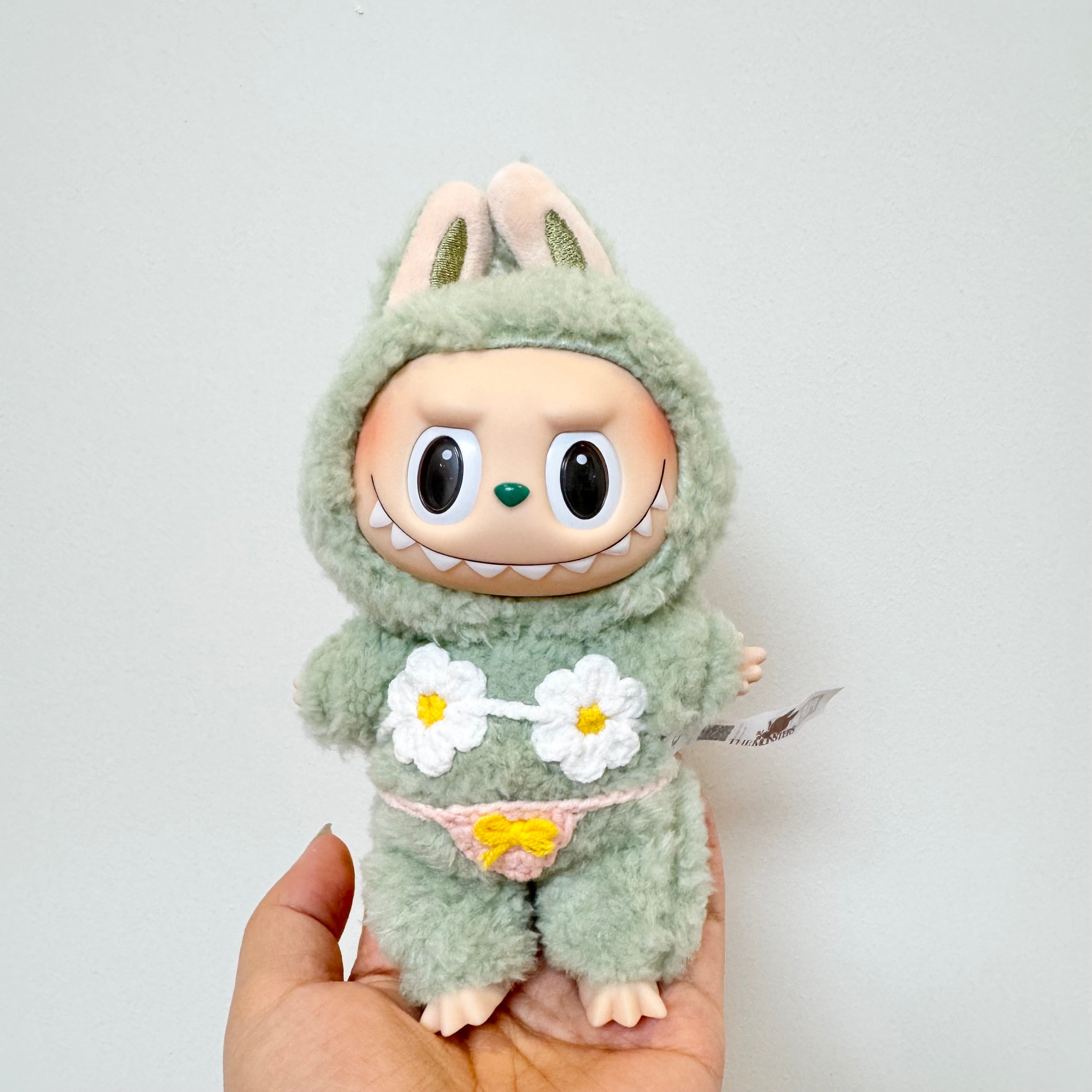 Labubu Doll Clothes - Bikini Set - Cozy Crochet Costume for 17cm Dolls