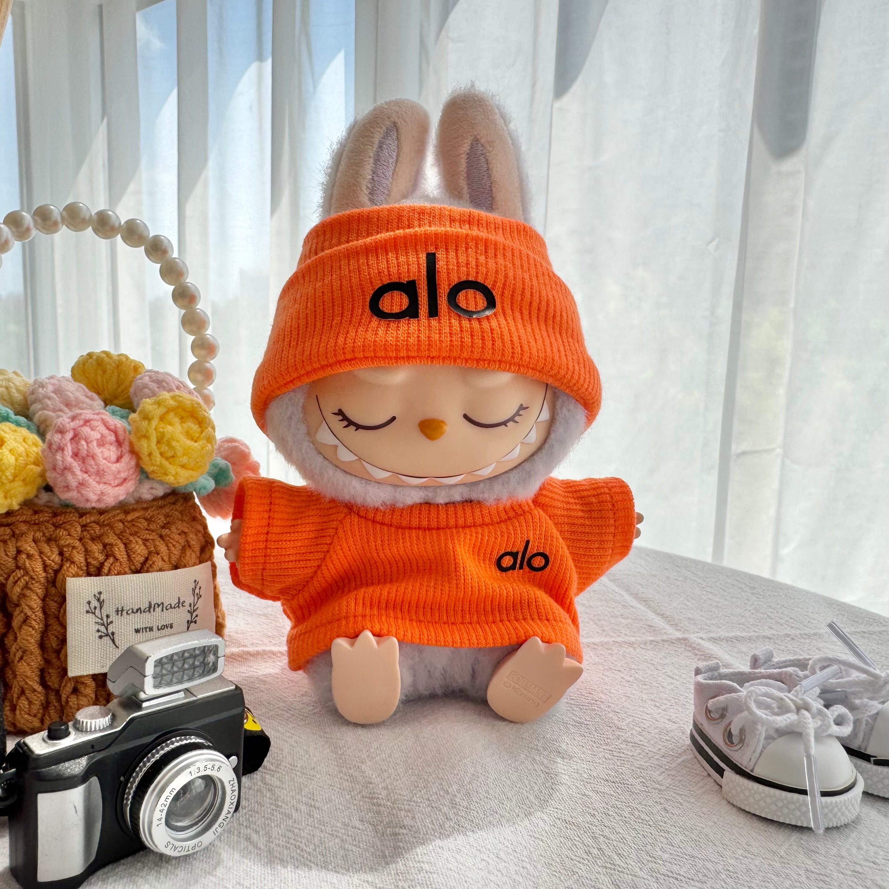 Labubu Doll Clothes - Sporty Athleisure Set - Trendy Fitness Outfit for Dolls