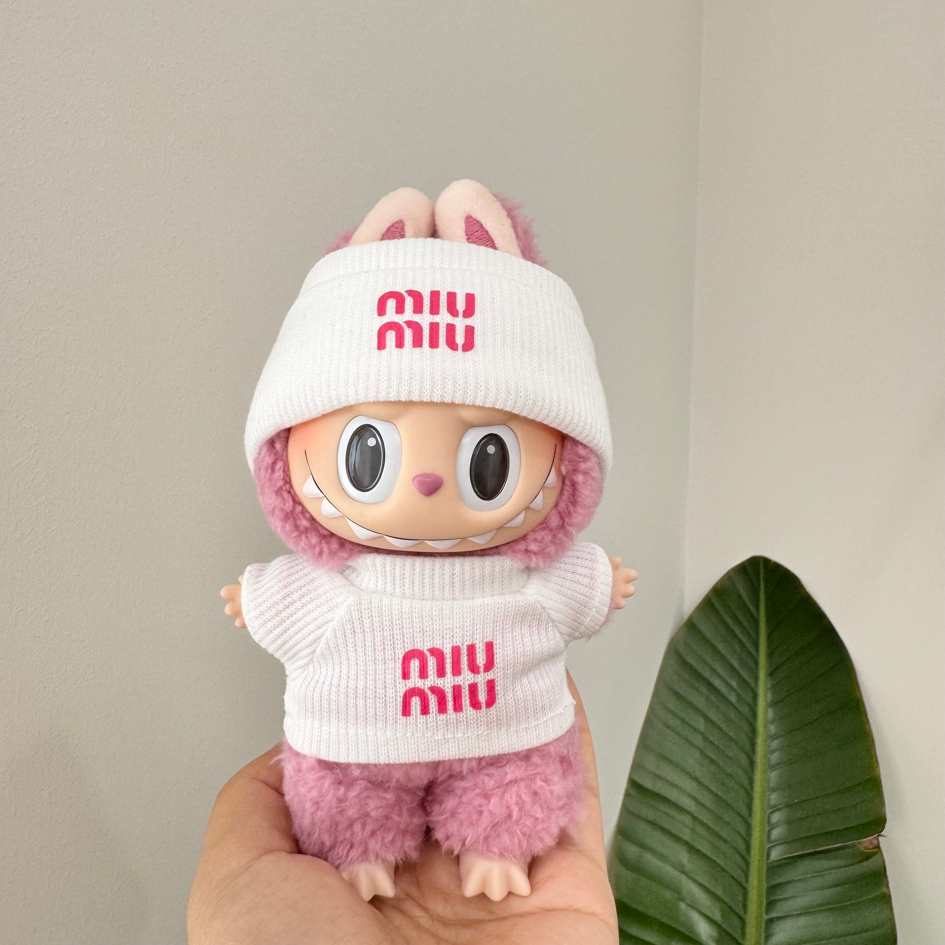 Labubu Doll Clothes - Luxury Brand Inspired Outfit Set for Dolls - Chic Costume