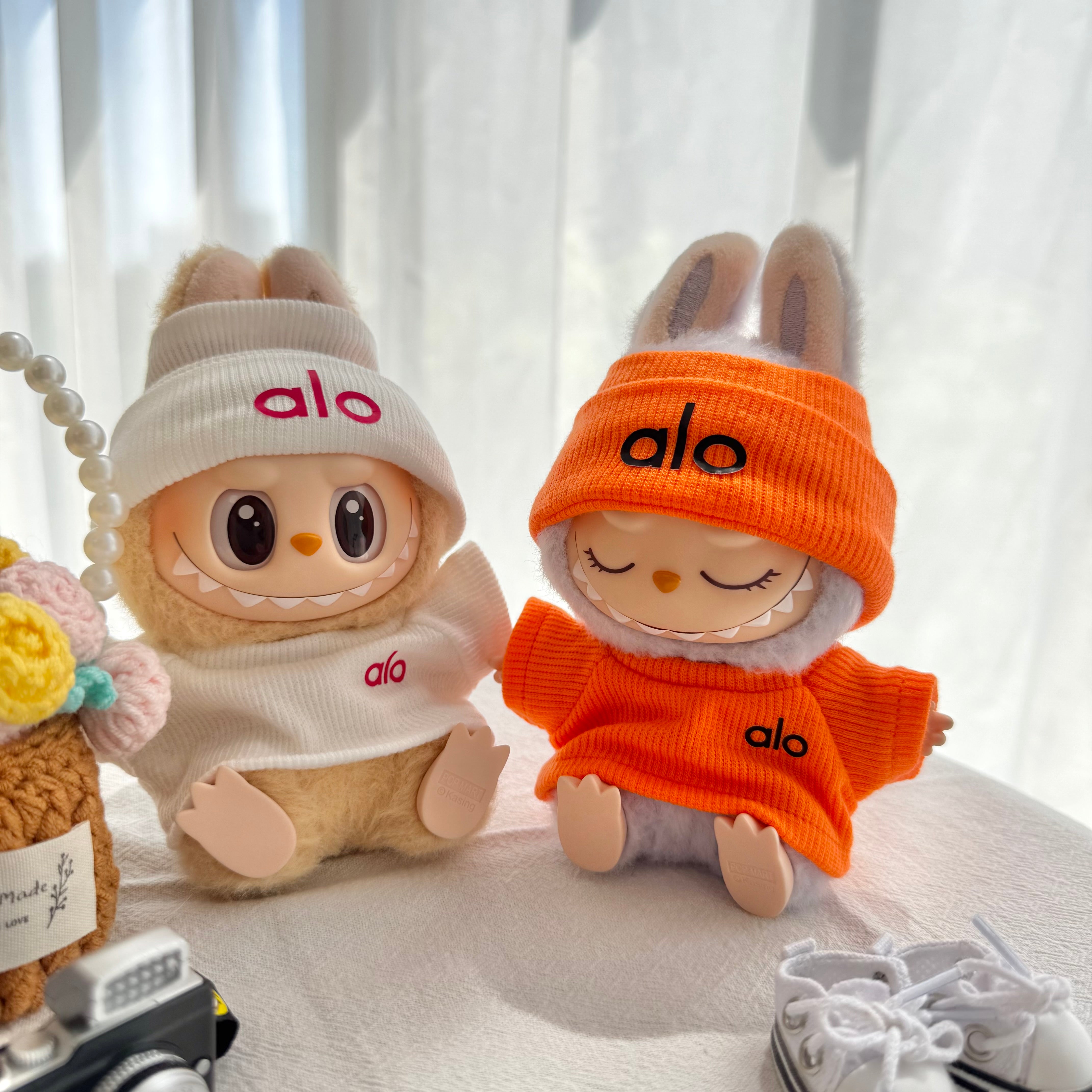 Labubu Doll Clothes - Sporty Athleisure Set - Trendy Fitness Outfit for Dolls