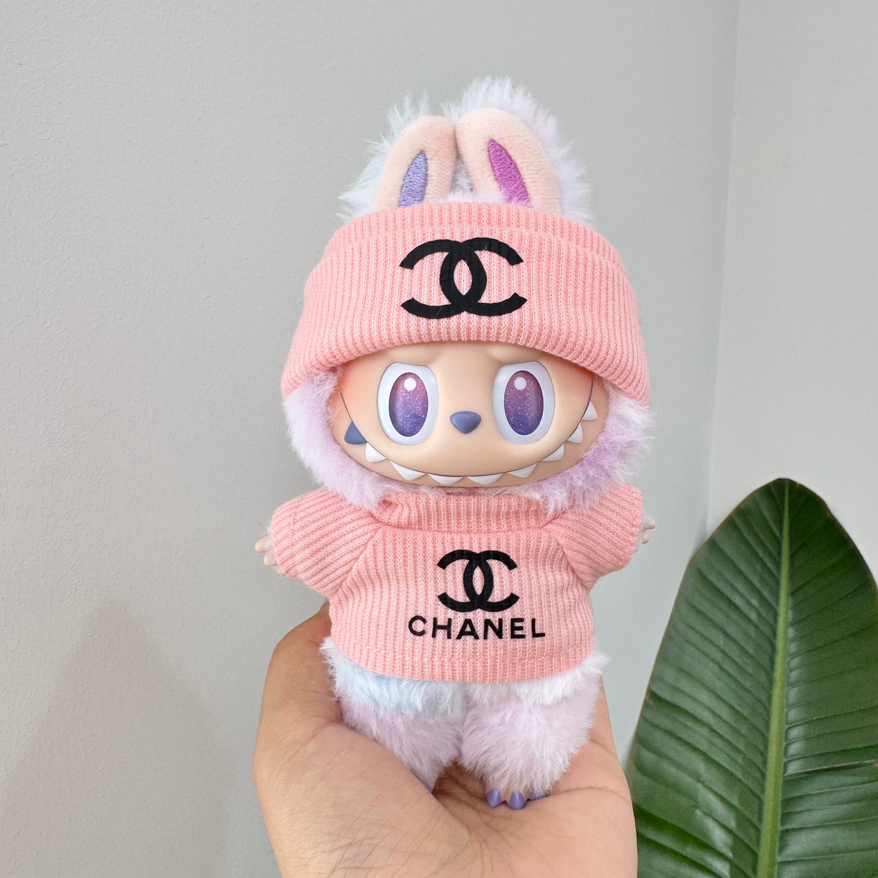 Labubu Doll Clothes - Luxury Brand "CHANEL" Inspired Outfit Set for Dolls
