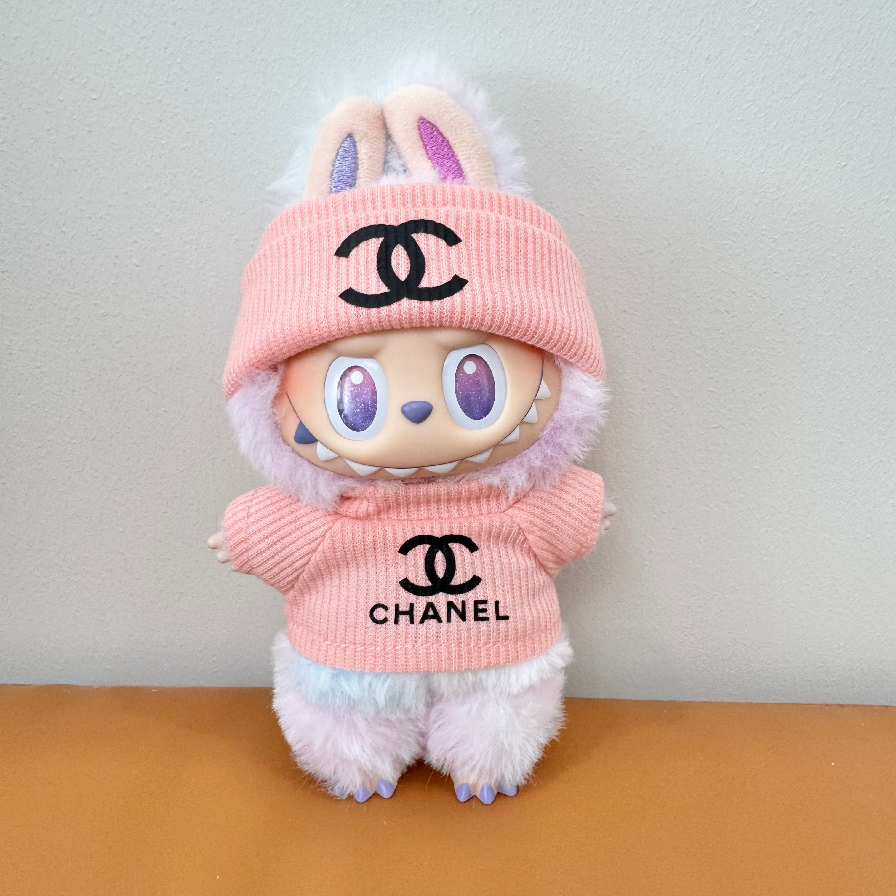 Labubu Doll Clothes - Luxury Brand "CHANEL" Inspired Outfit Set for Dolls