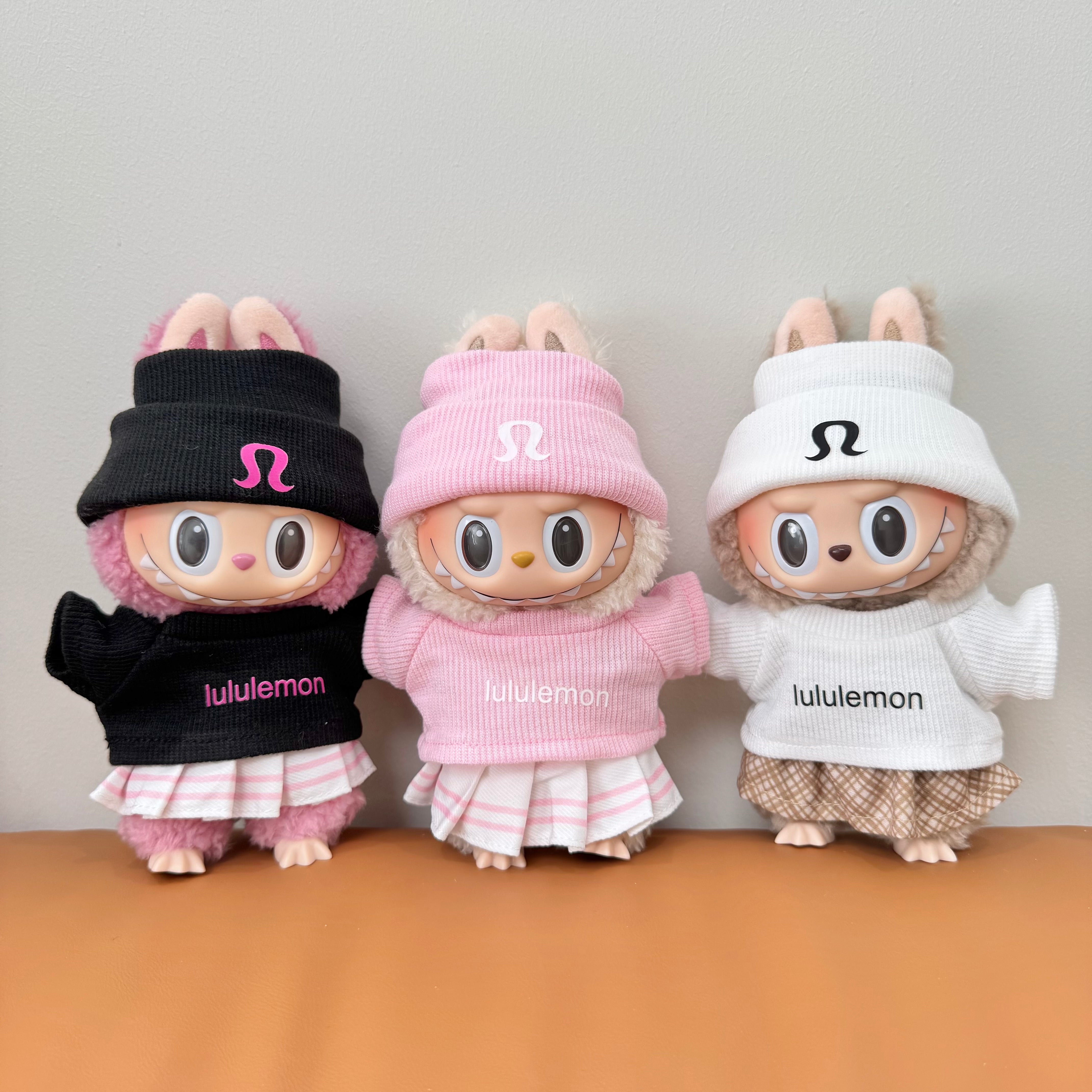 Labubu Doll Clothes - Yoga Inspired Athleisure Set - Trendy Fitness Outfit for Dolls