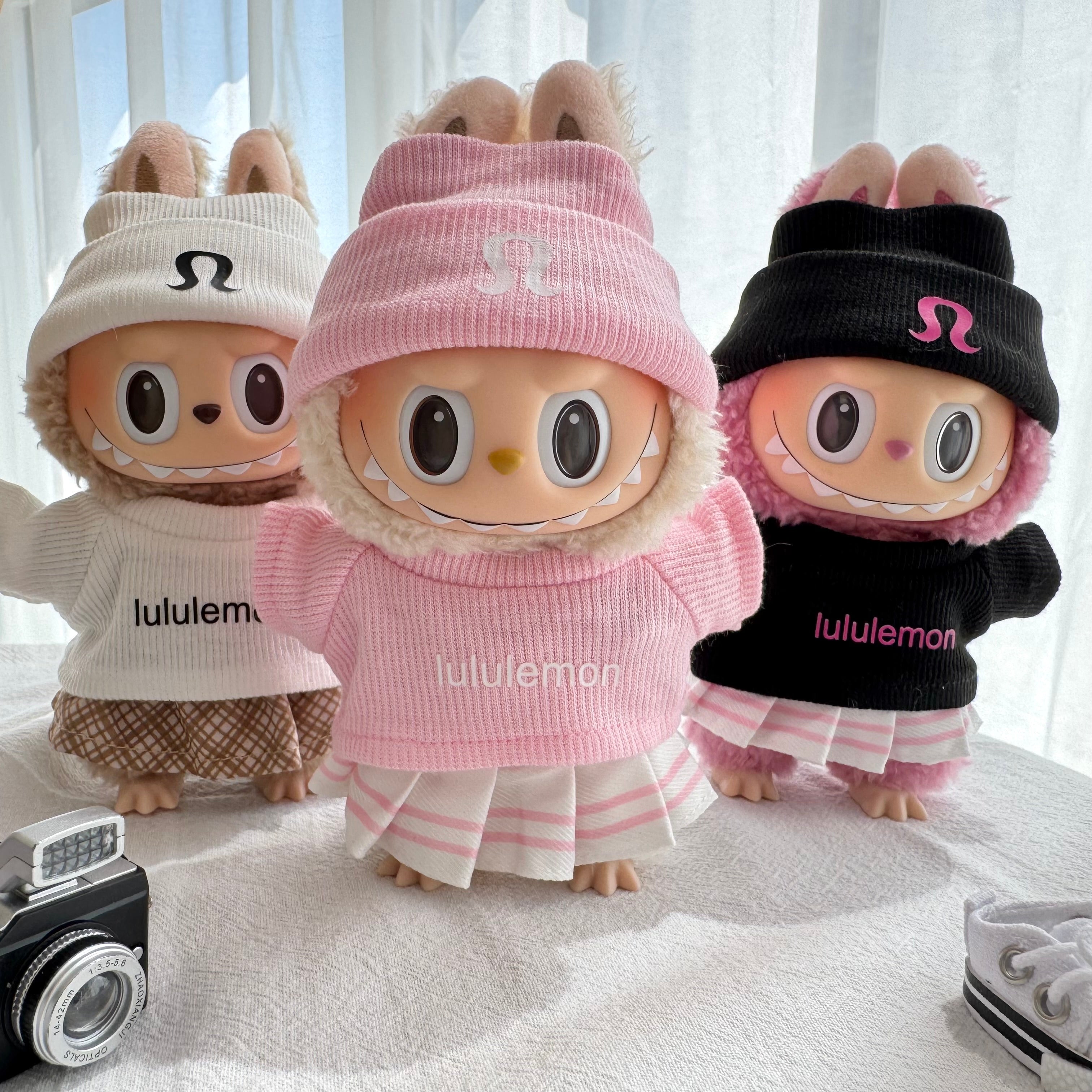 Labubu Doll Clothes - Yoga Inspired Athleisure Set - Trendy Fitness Outfit for Dolls