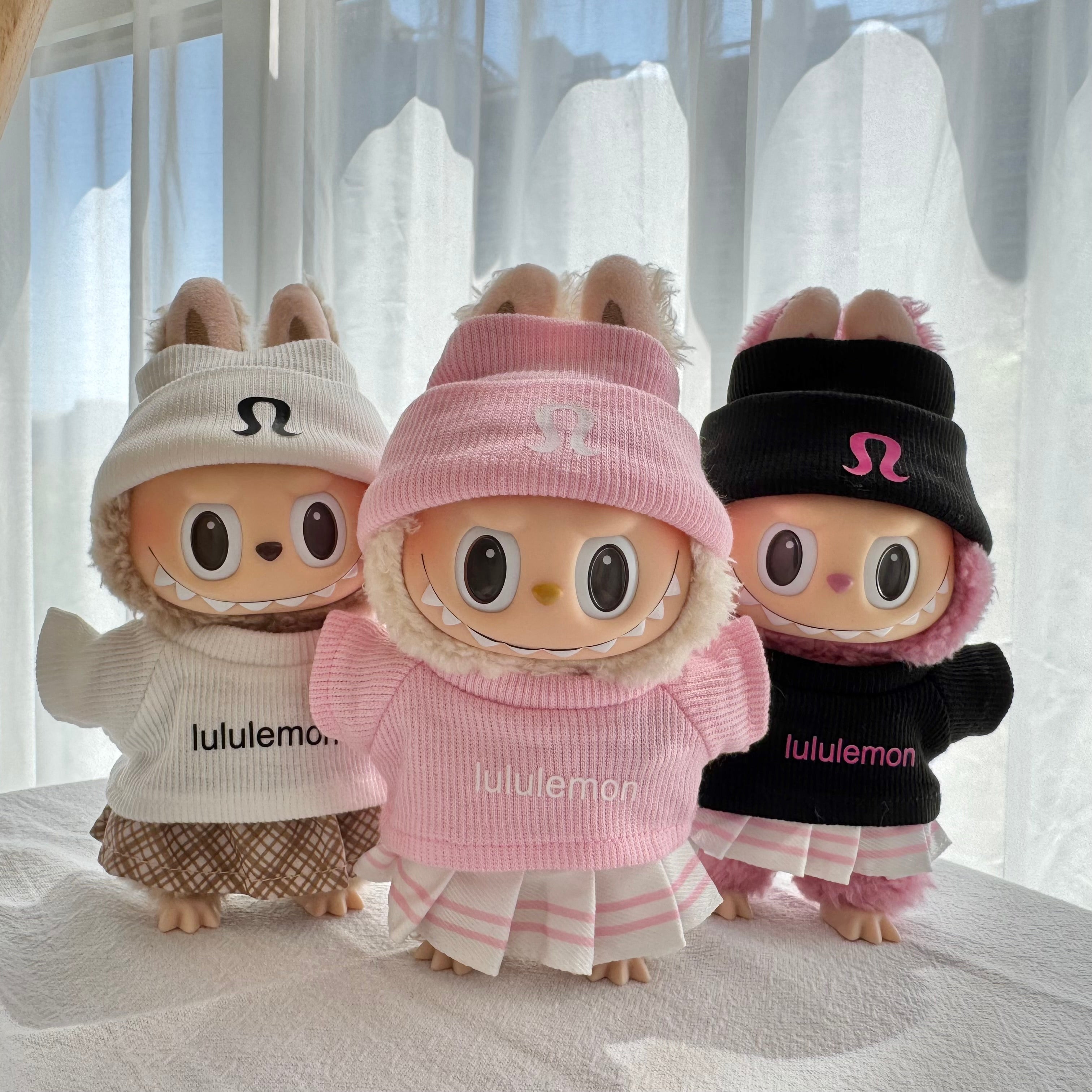 Labubu Doll Clothes - Yoga Inspired Athleisure Set - Trendy Fitness Outfit for Dolls