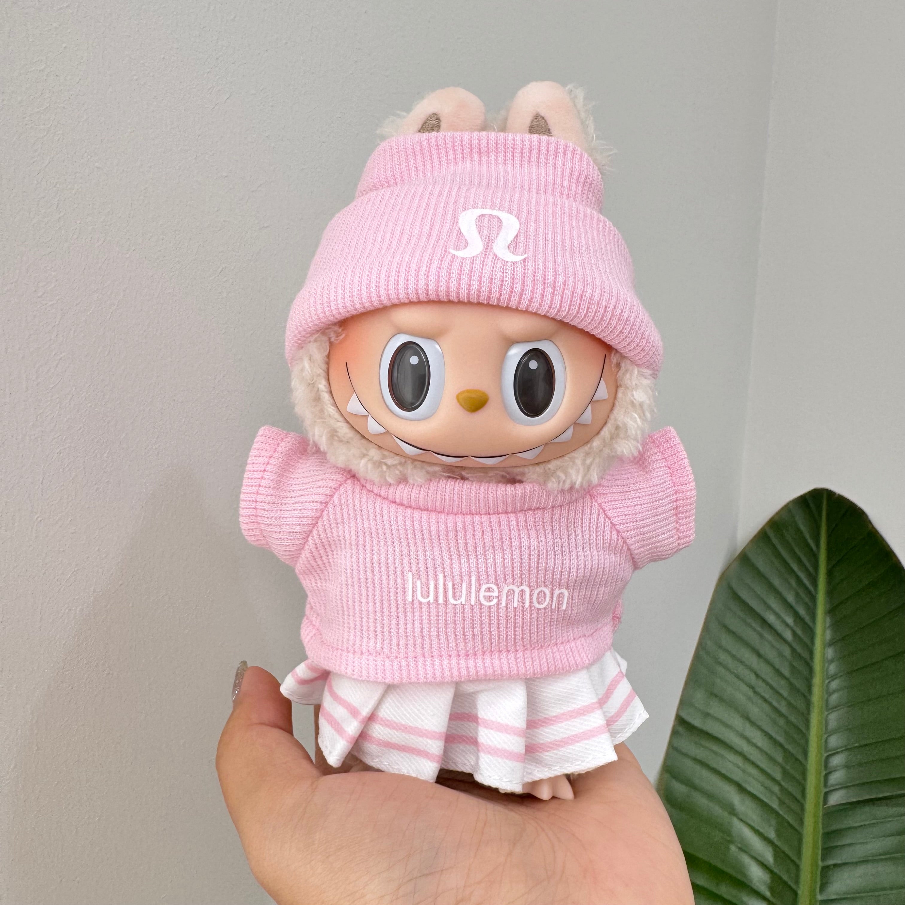 Labubu Doll Clothes - Yoga Inspired Athleisure Set - Trendy Fitness Outfit for Dolls