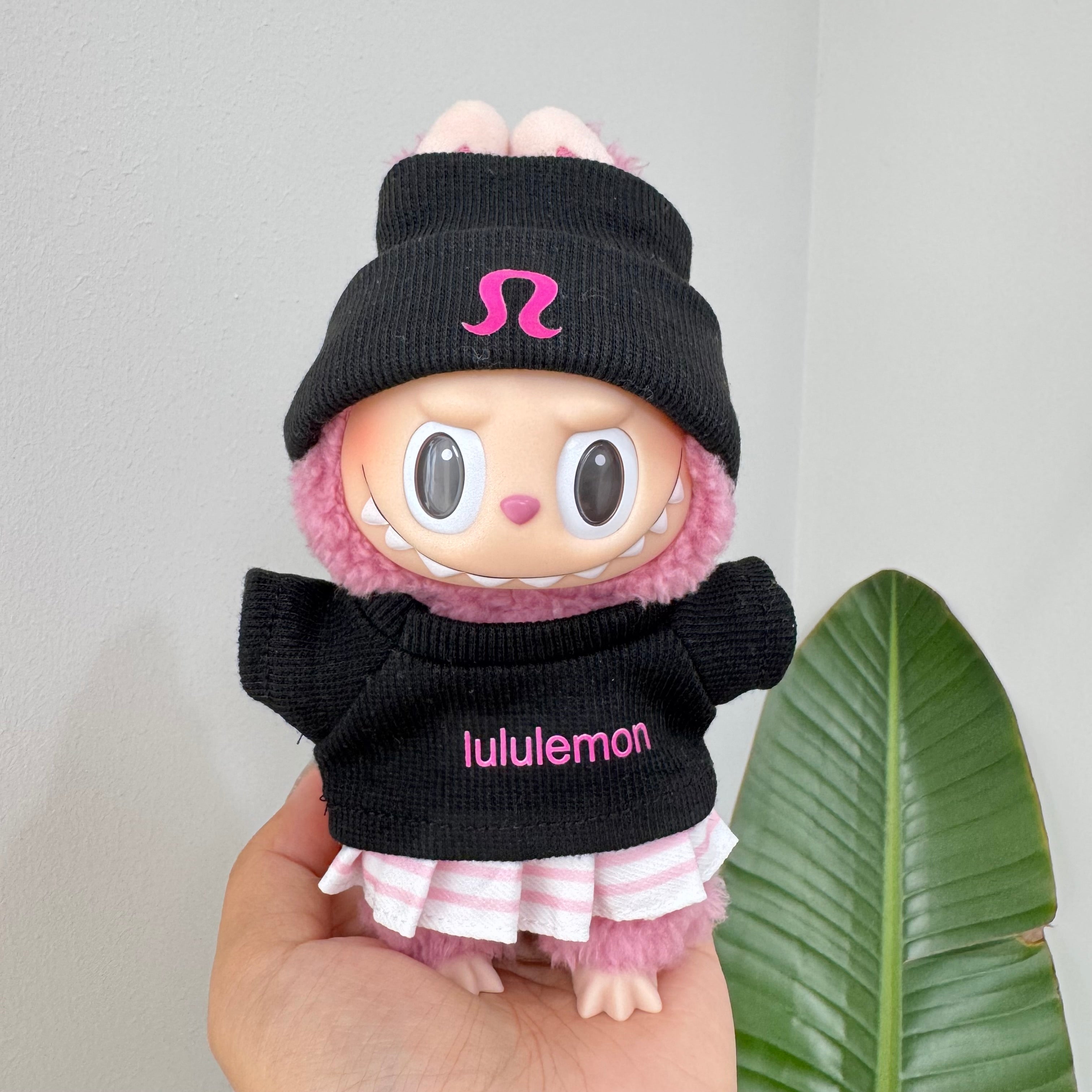 Labubu Doll Clothes - Yoga Inspired Athleisure Set - Trendy Fitness Outfit for Dolls