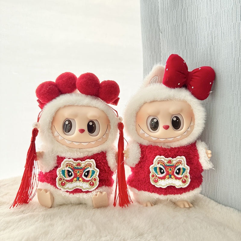 Doll Clothes - Chinese Lion Pattern Doll Outfit - 2 styles