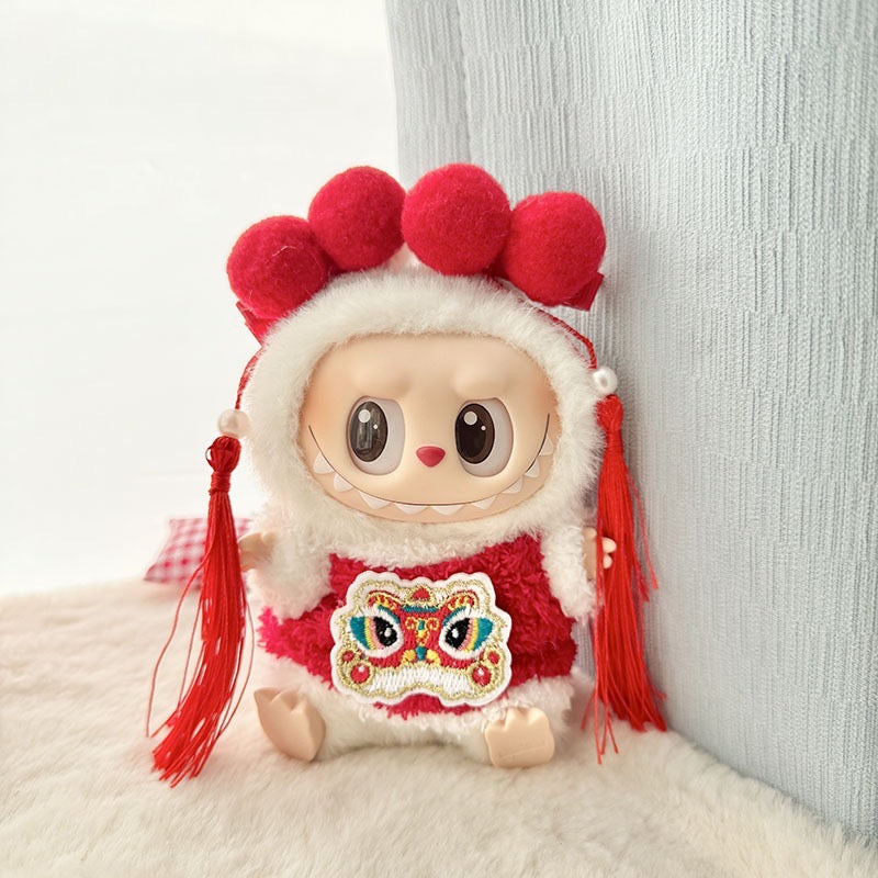 Doll Clothes - Chinese Lion Pattern Doll Outfit - 2 styles