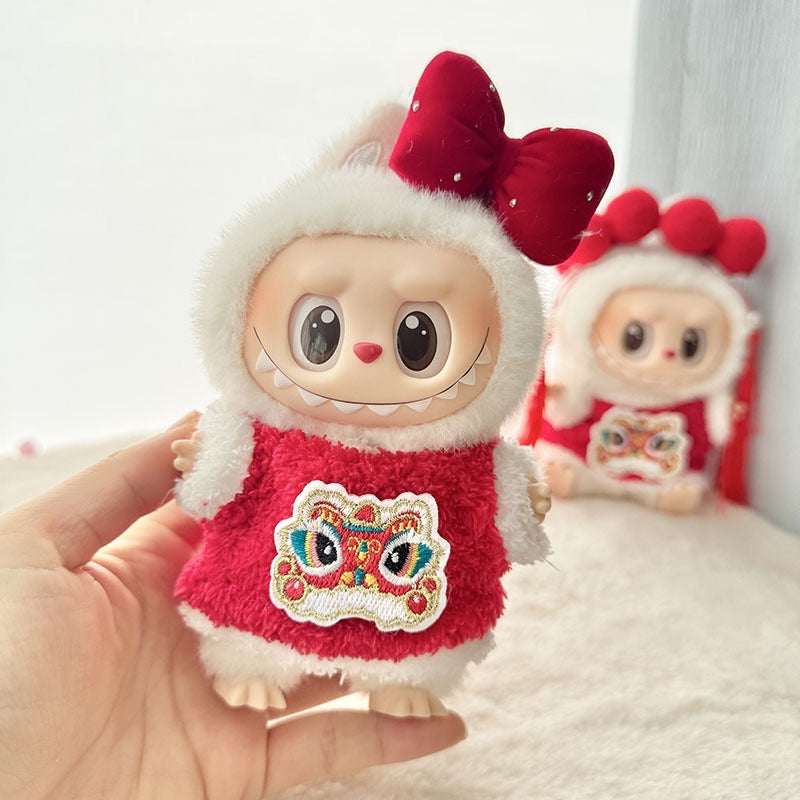 Doll Clothes - Chinese Lion Pattern Doll Outfit - 2 styles