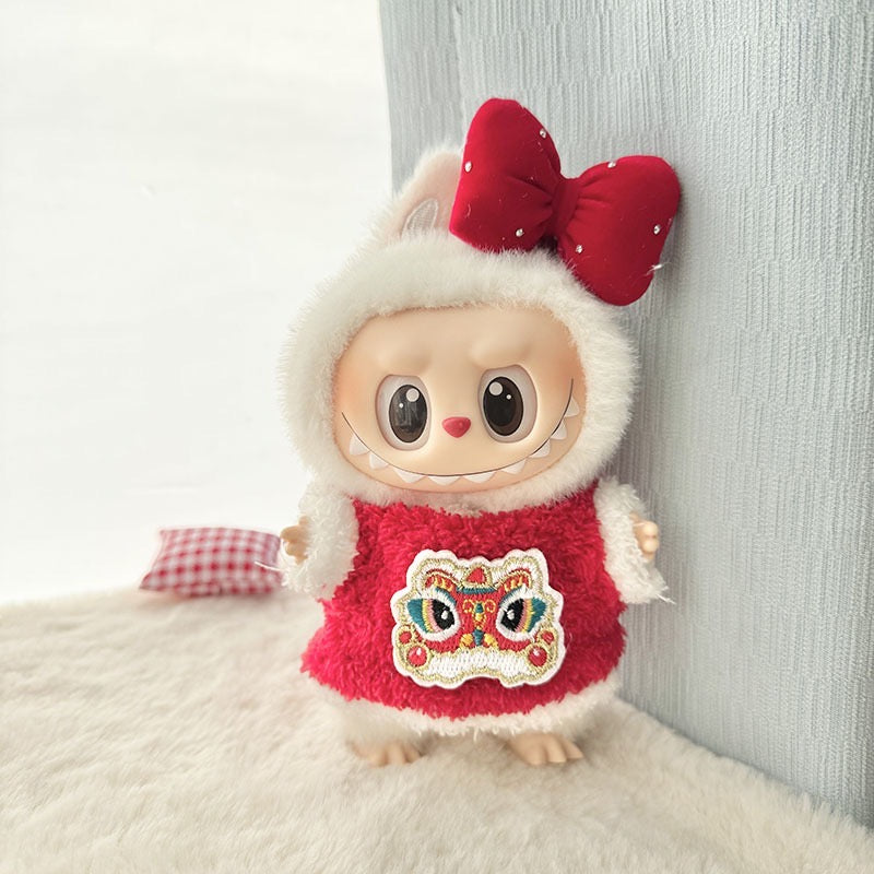 Doll Clothes - Chinese Lion Pattern Doll Outfit - 2 styles