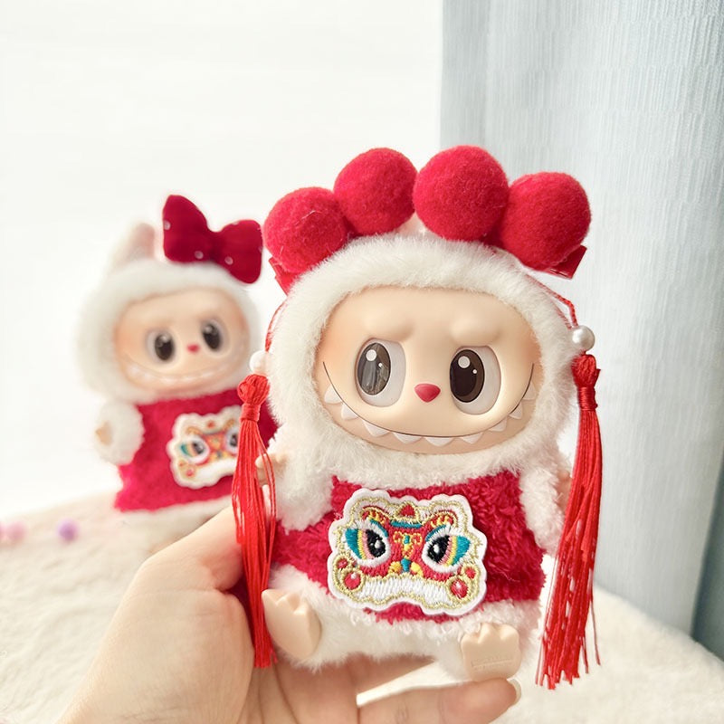 Doll Clothes - Chinese Lion Pattern Doll Outfit - 2 styles