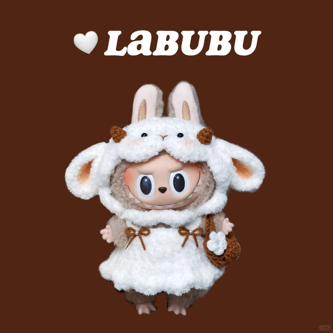 Doll Clothes - Handmade Little Sheep Outfit Set - Cozy Crochet Costume for Dolls