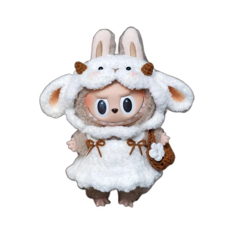 Doll Clothes - Handmade Little Sheep Outfit Set - Cozy Crochet Costume for Dolls