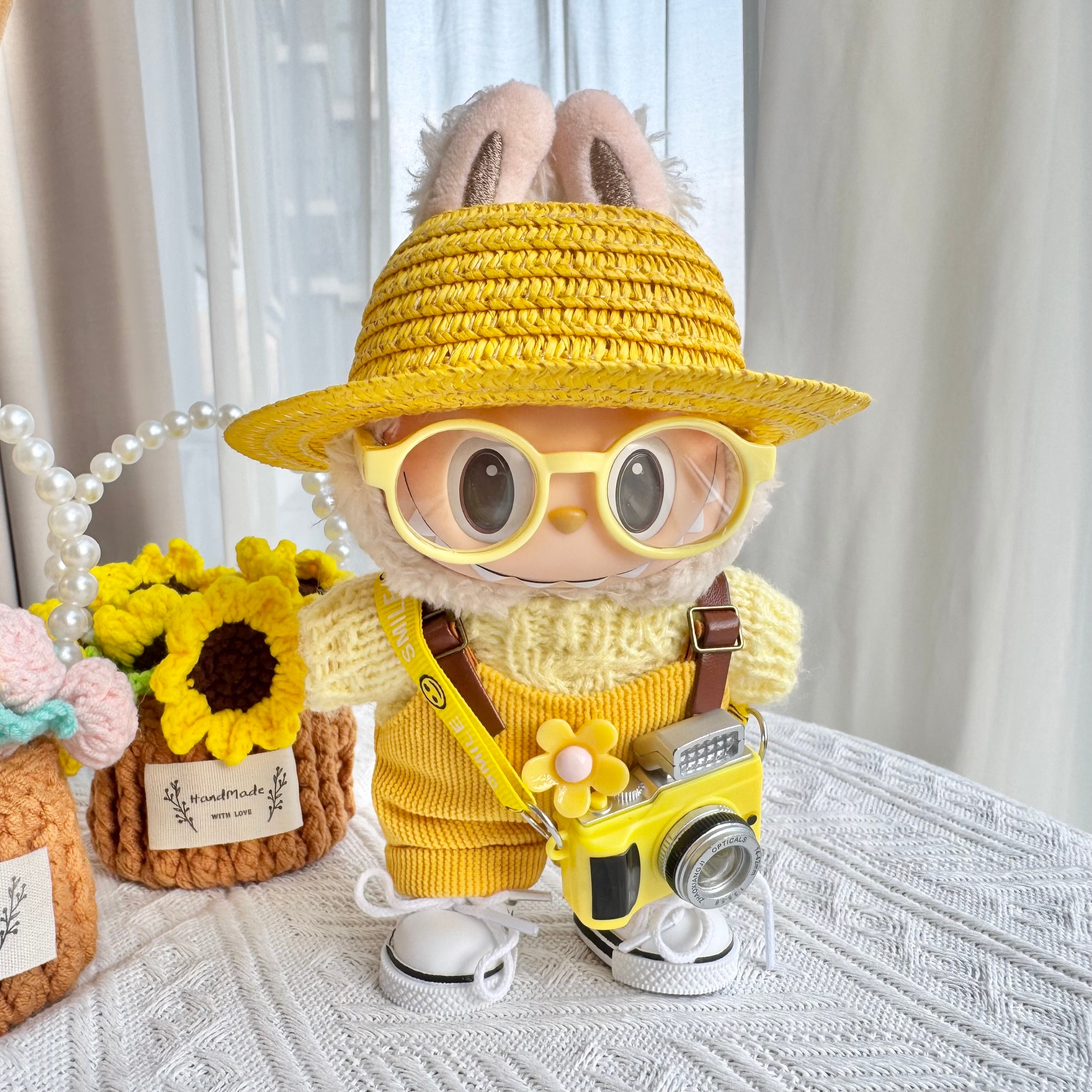 Doll Clothes - Sunshine Gardener Yellow Set Doll Outfit