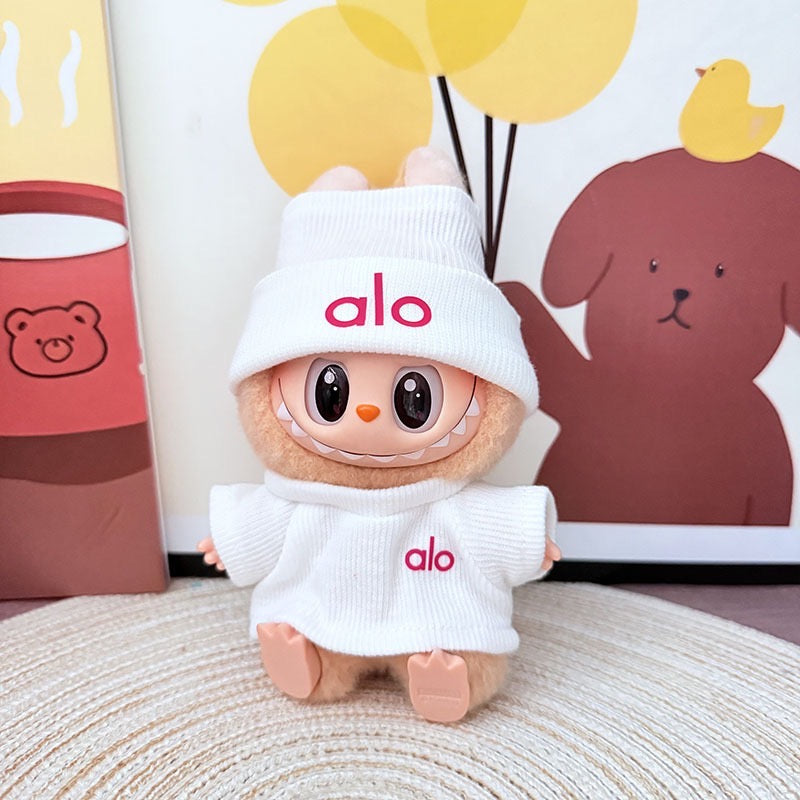 Labubu Doll Clothes - Sporty Athleisure Set - Trendy Fitness Outfit for Dolls