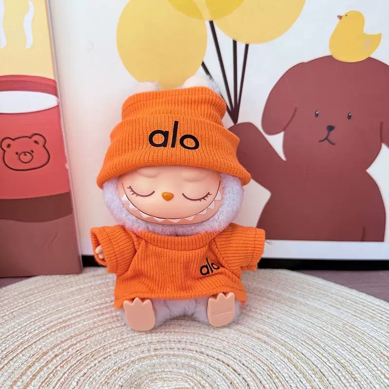 Labubu Doll Clothes - Sporty Athleisure Set - Trendy Fitness Outfit for Dolls