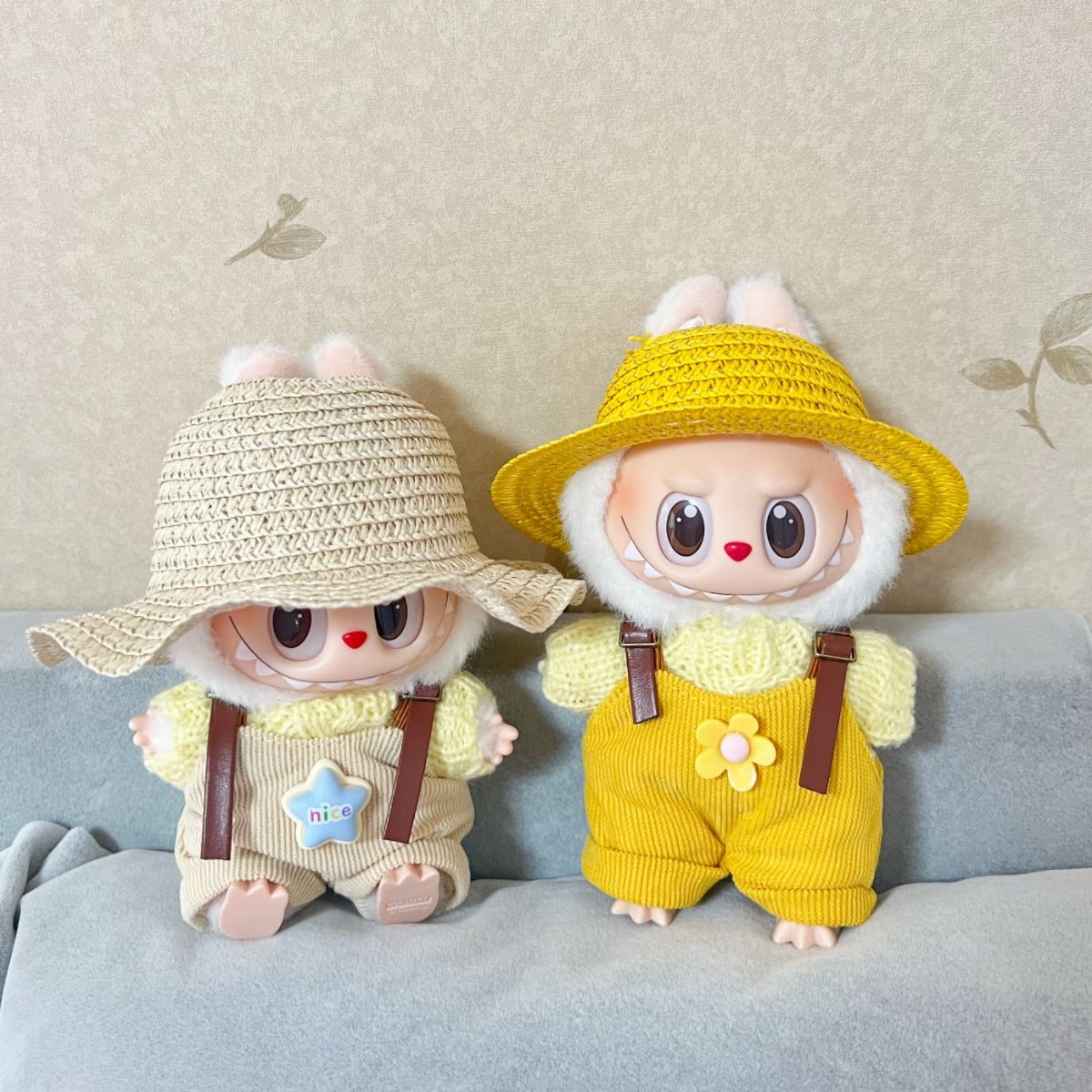 Doll Clothes - Sunny Explorer Set with Straw Hat Doll Outfit