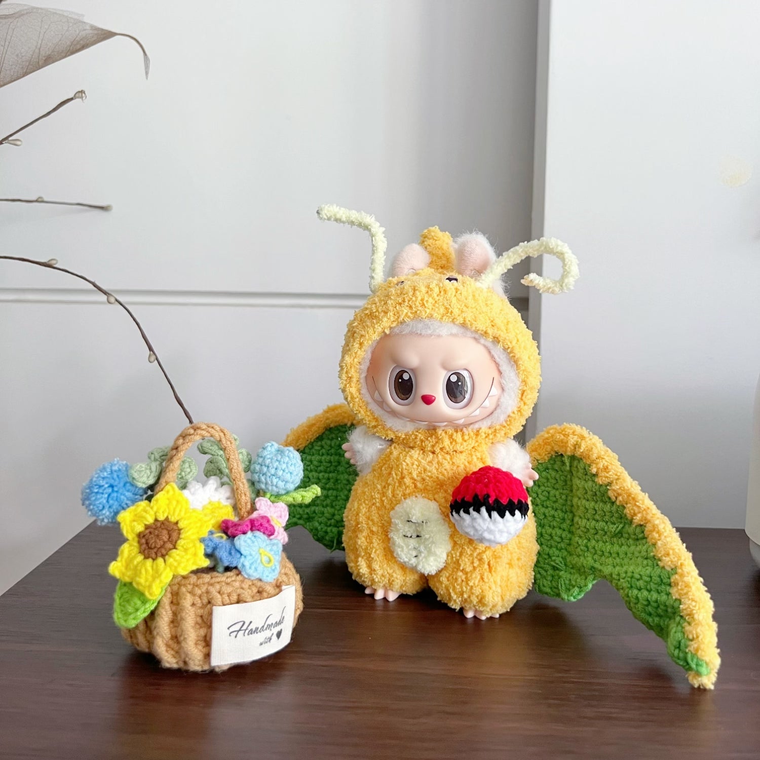 Labubu Doll Clothes Set for 6.7 Inches Dolls - Handmade Crochet Doll Outfit