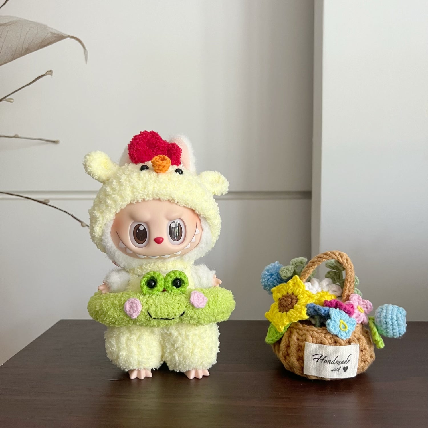 Labubu Doll Clothes Set for 6.7 Inches Dolls - Handmade Crochet Doll Outfit