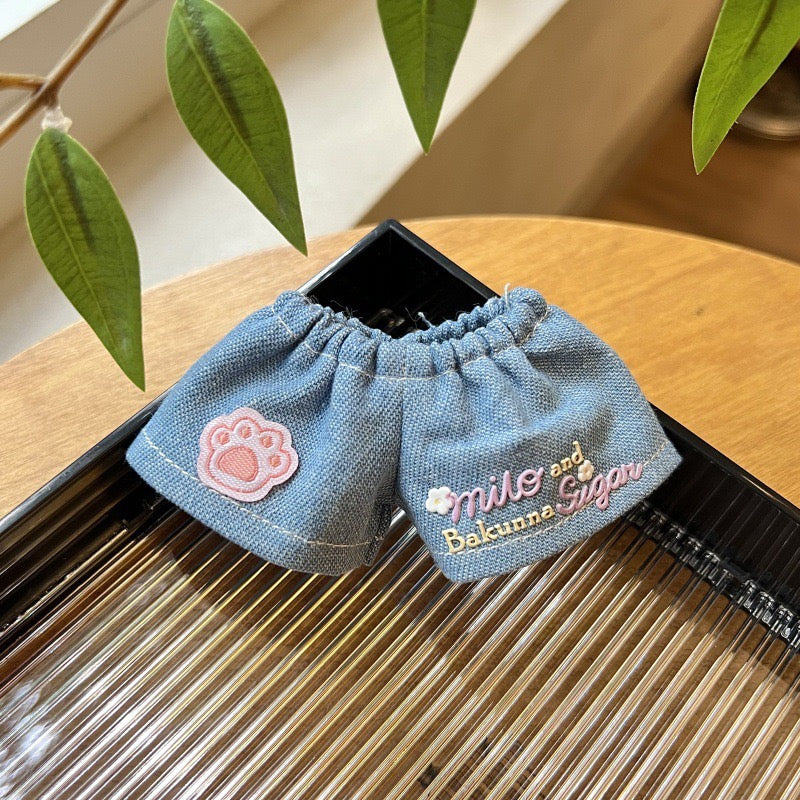 Doll Clothes - Pink Plaid & Cute Denim 5-Piece Sweet Outfit Set