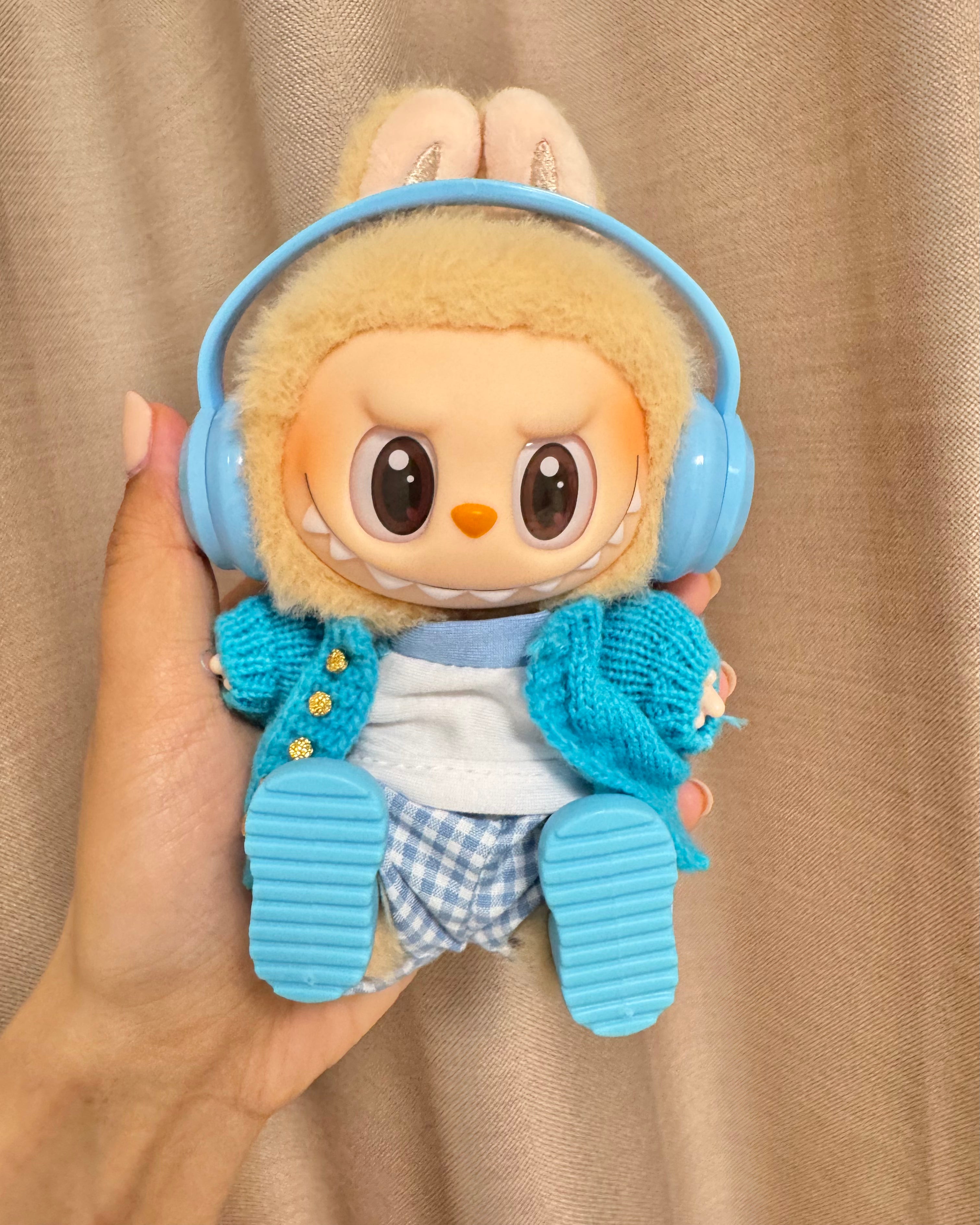 Labubu Doll Clothes - Preppy Music Enthusiast Outfit Set Doll Outfit