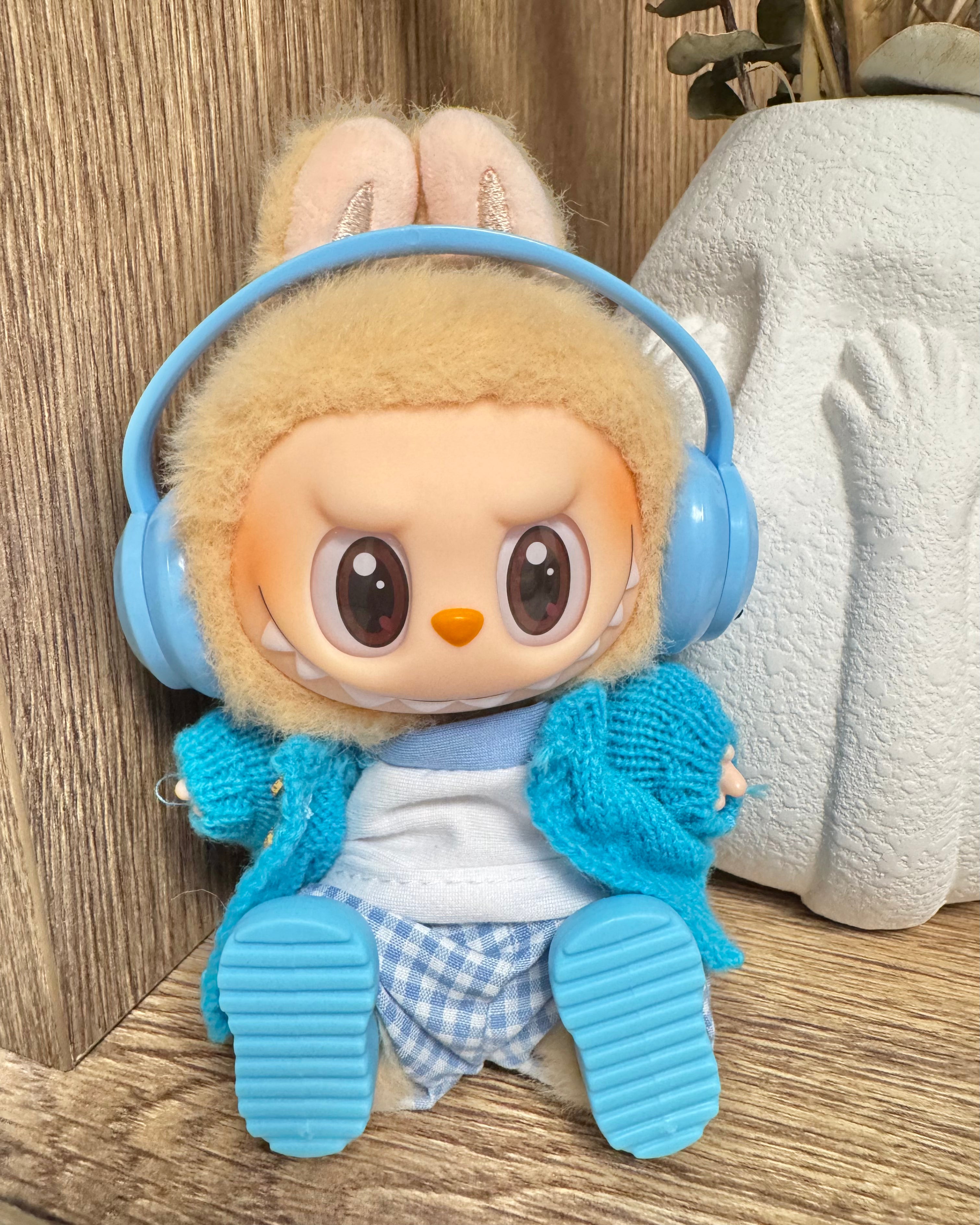 Labubu Doll Clothes - Preppy Music Enthusiast Outfit Set Doll Outfit