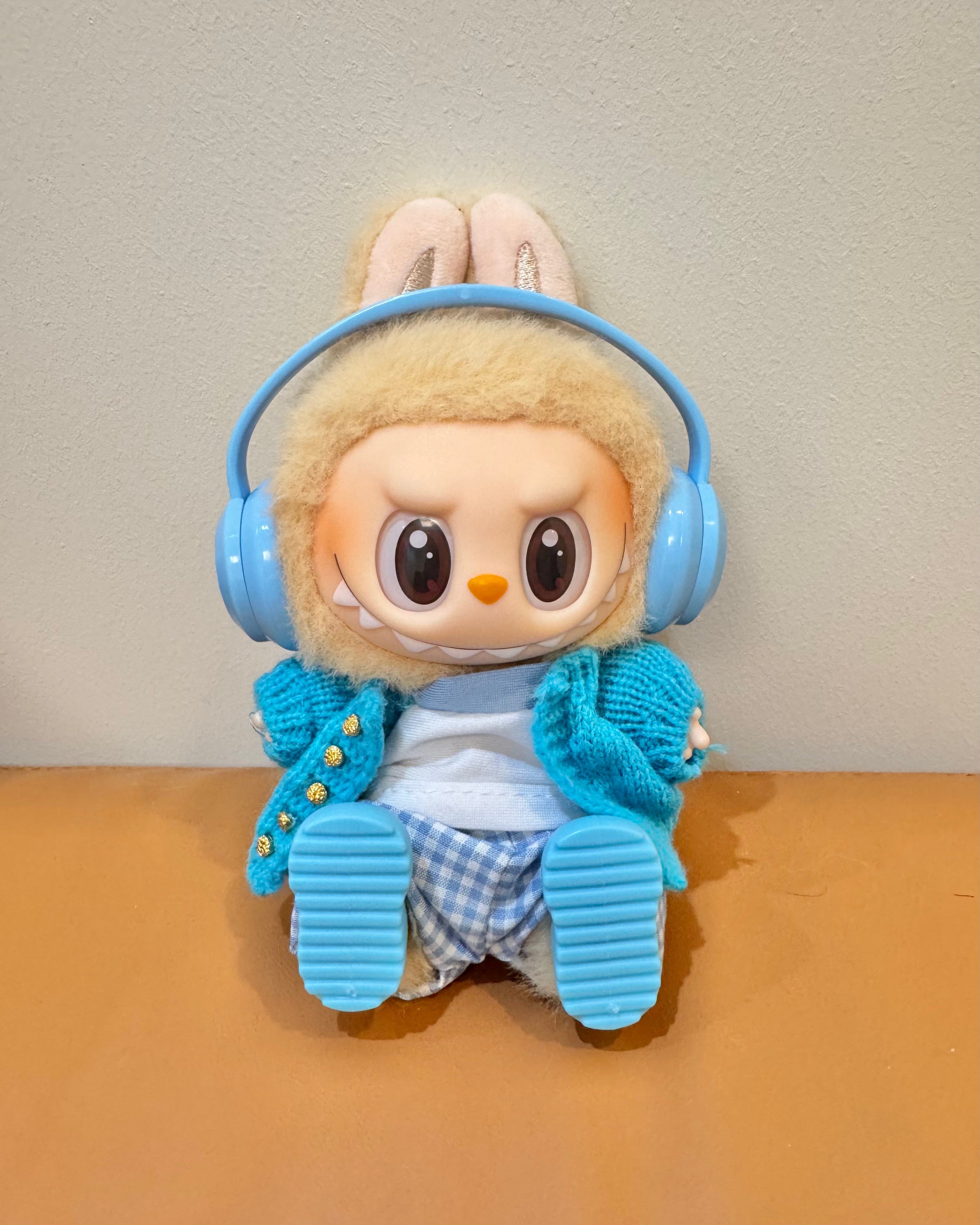 Labubu Doll Clothes - Preppy Music Enthusiast Outfit Set Doll Outfit