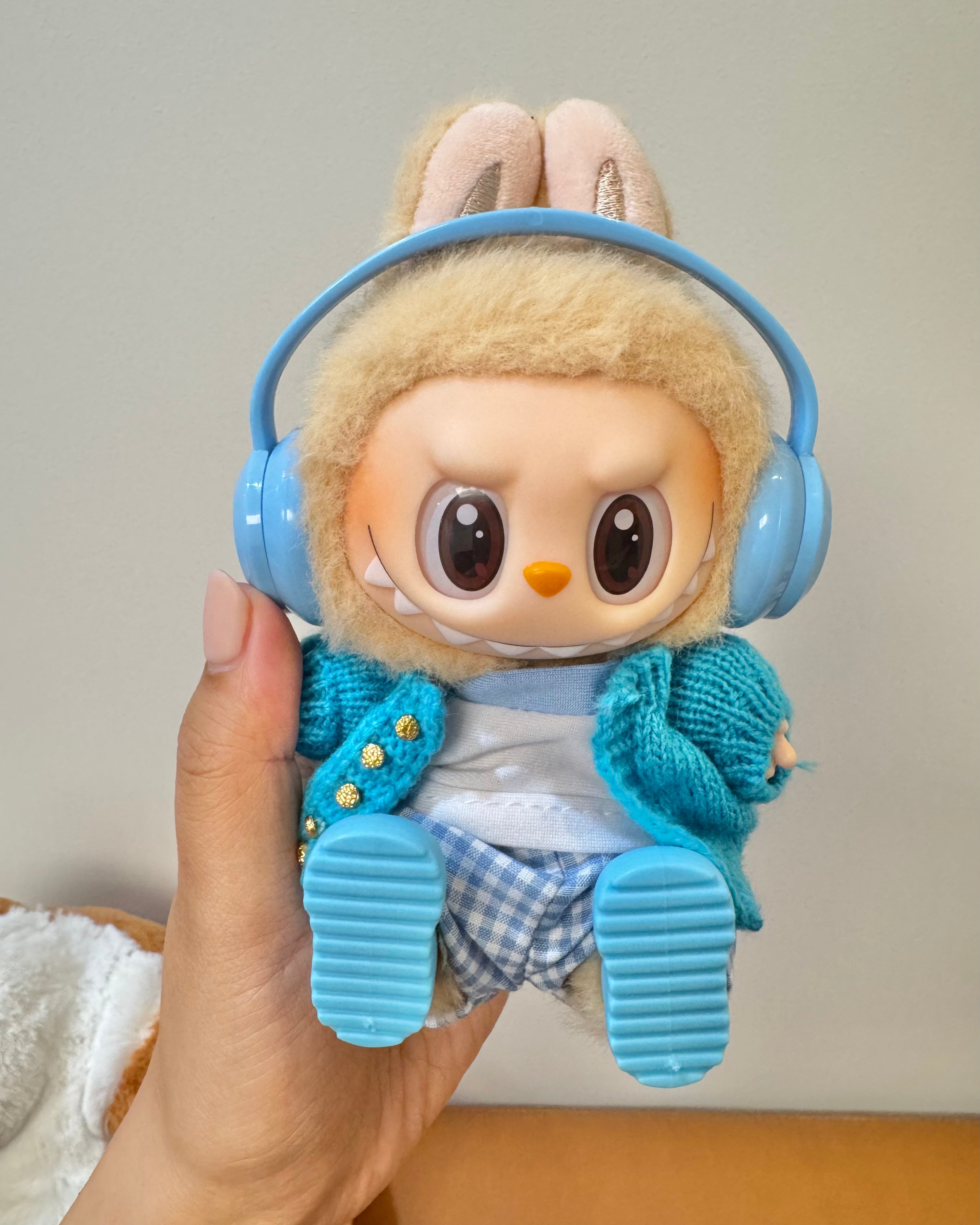 Labubu Doll Clothes - Preppy Music Enthusiast Outfit Set Doll Outfit