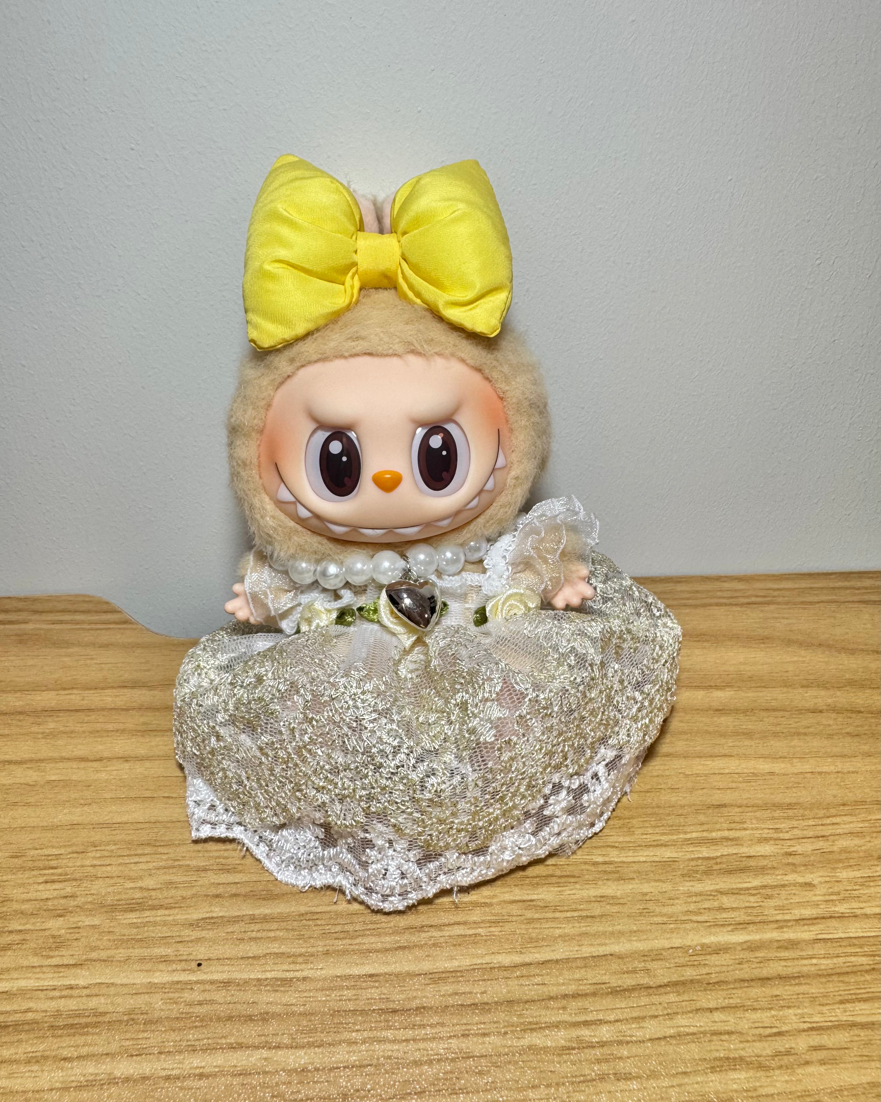 Doll Clothes - Elegant Princess Set in Lace Trimmed Dress Doll Outfit