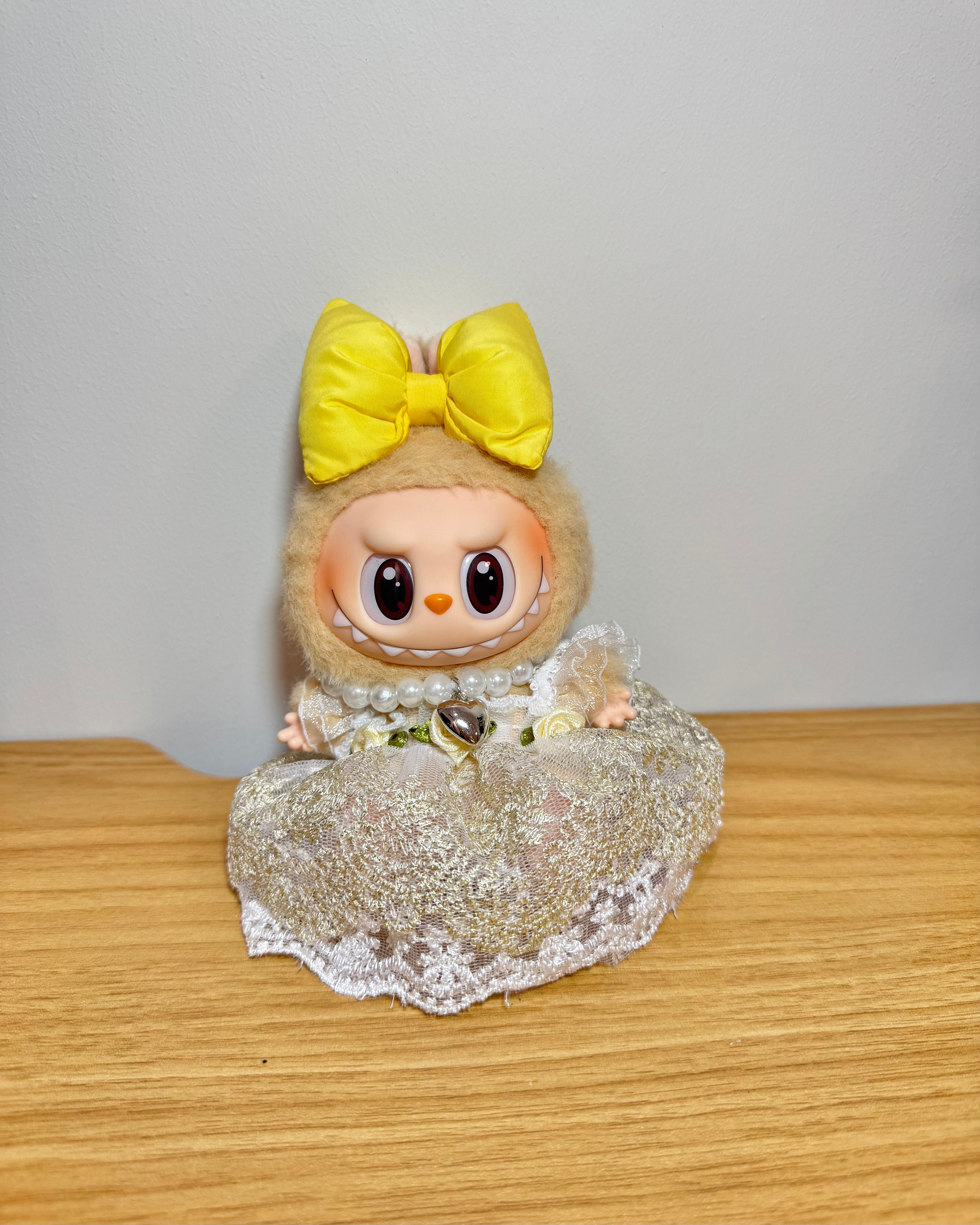 Doll Clothes - Elegant Princess Set in Lace Trimmed Dress Doll Outfit