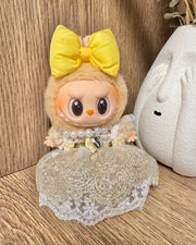 Doll Clothes - Elegant Princess Set in Lace Trimmed Dress Doll Outfit