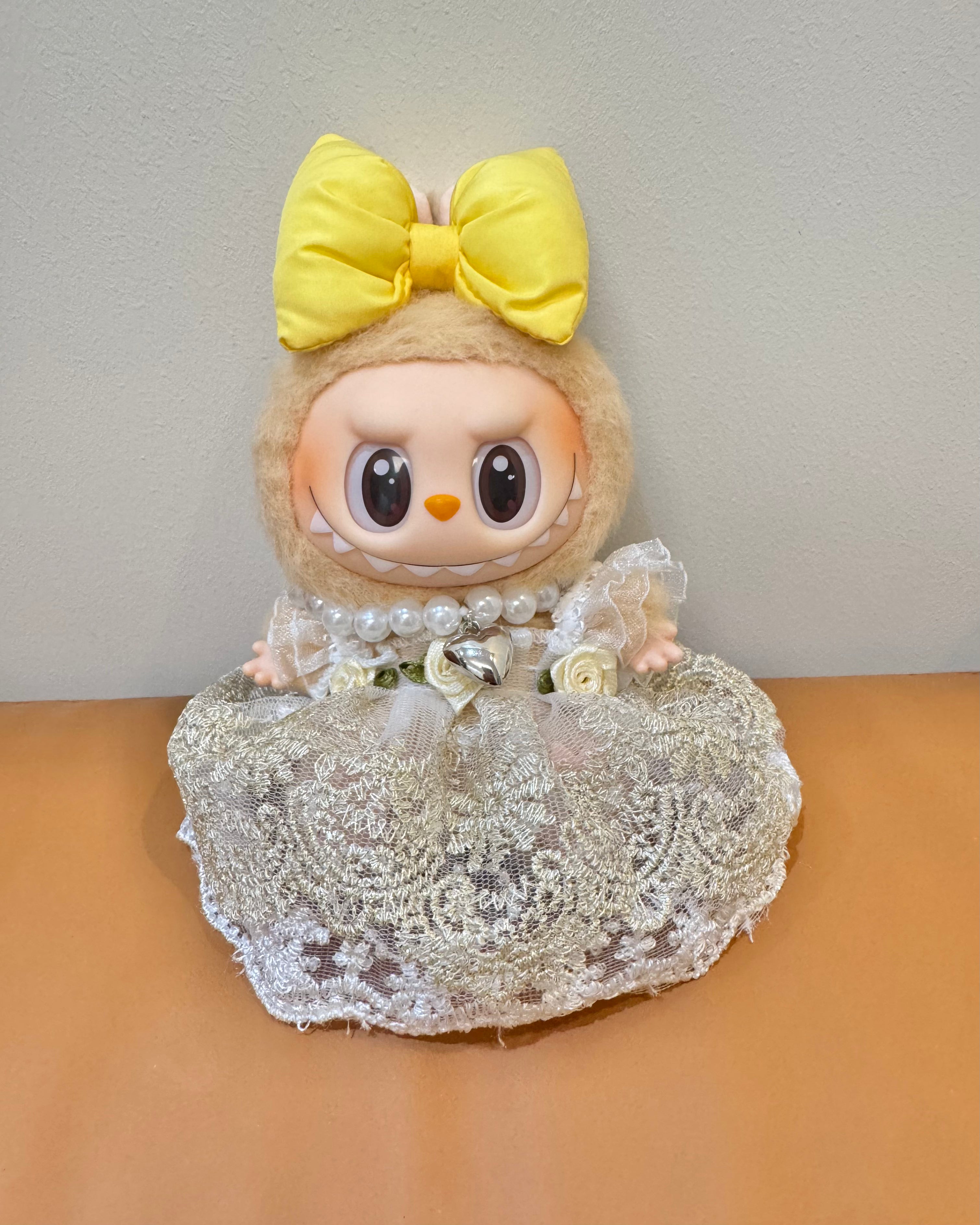 Doll Clothes - Elegant Princess Set in Lace Trimmed Dress Doll Outfit