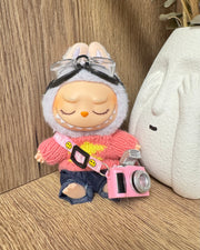 Doll Clothes - Pink Photographer Outfit Set Doll Outfit