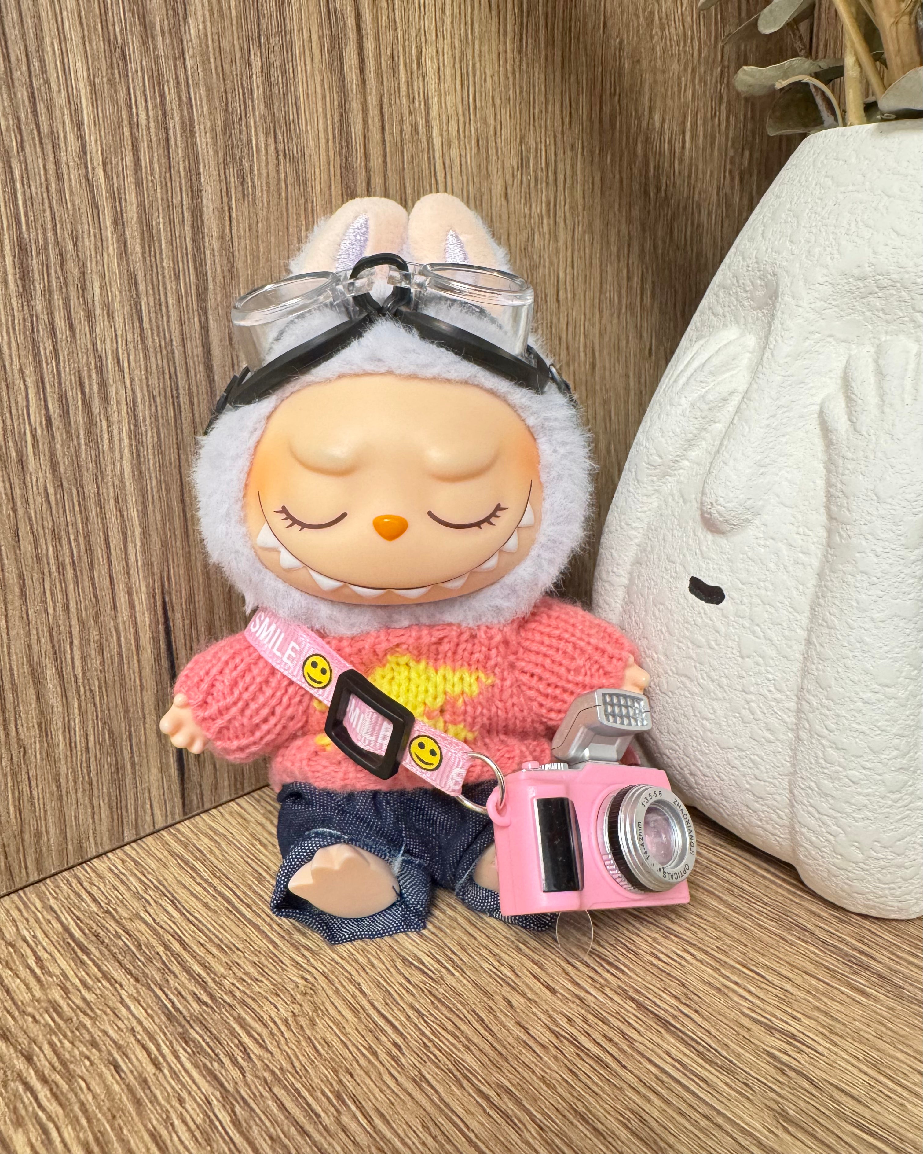 Doll Clothes - Pink Photographer Outfit Set Doll Outfit