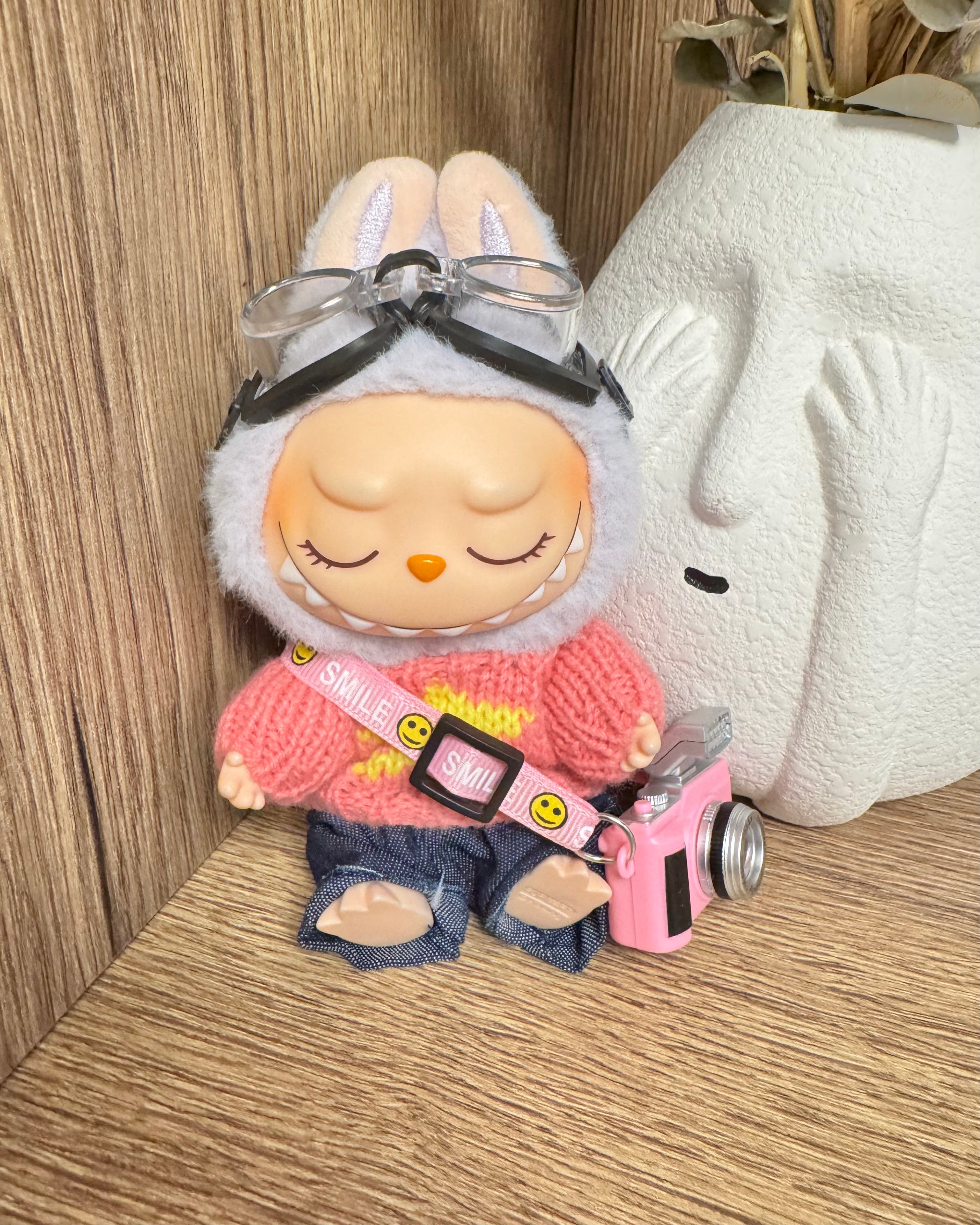 Doll Clothes - Pink Photographer Outfit Set Doll Outfit