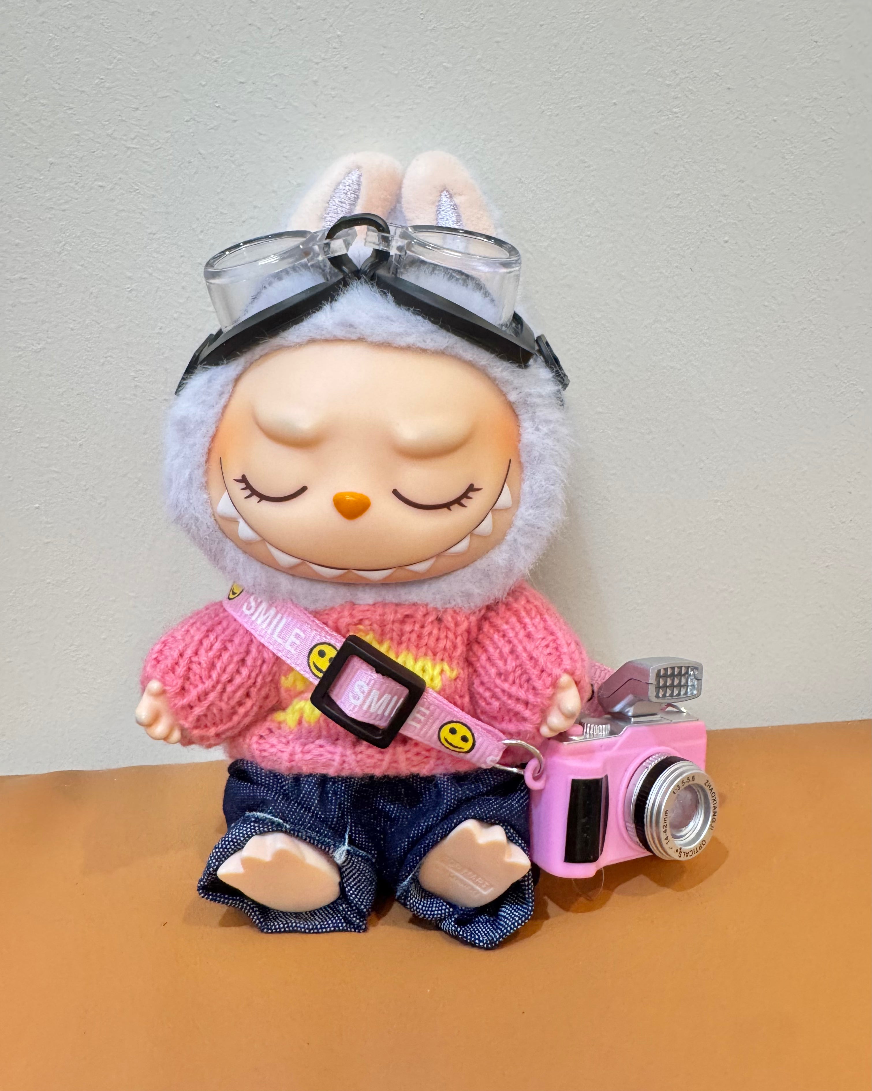 Doll Clothes - Pink Photographer Outfit Set Doll Outfit