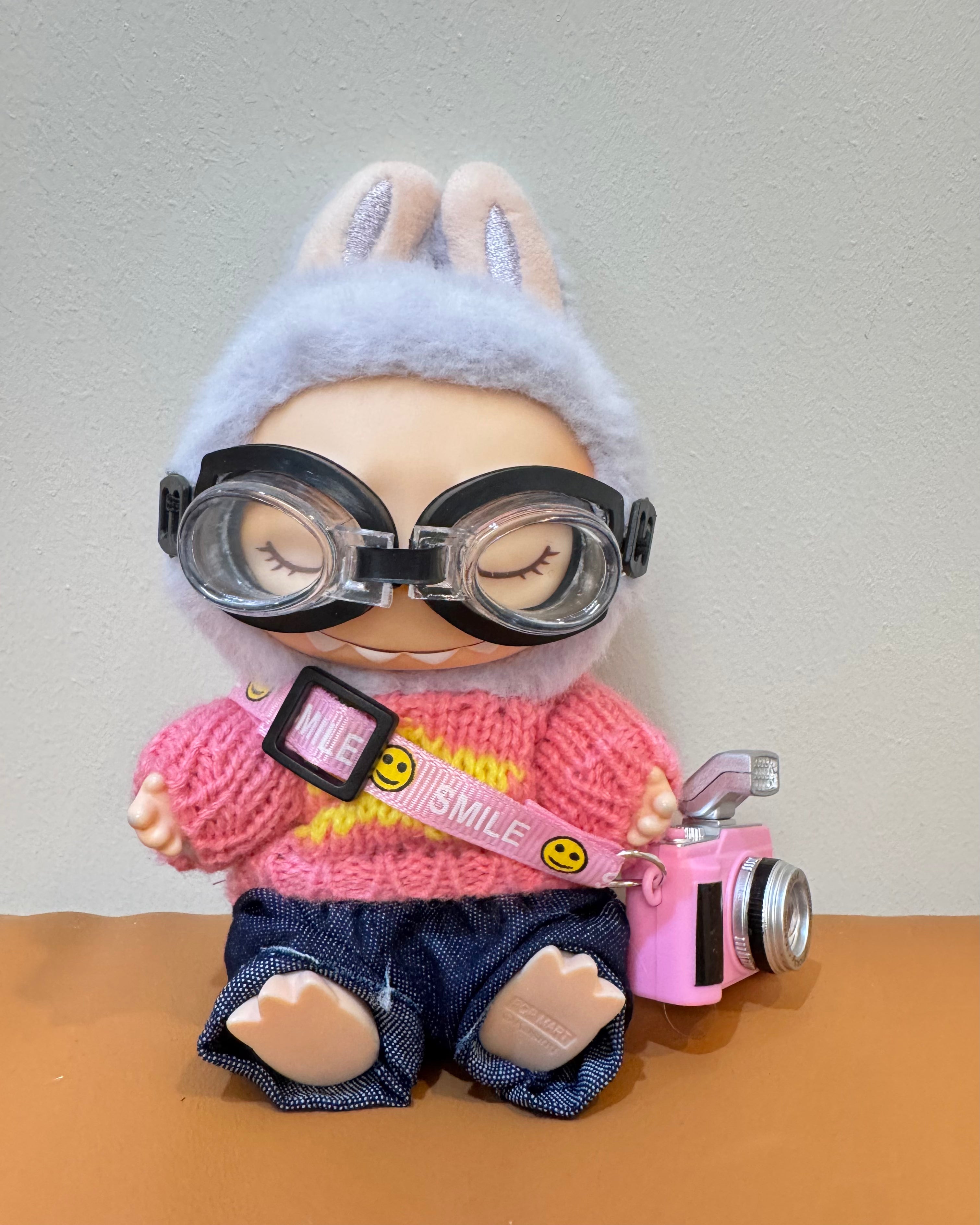 Doll Clothes - Pink Photographer Outfit Set Doll Outfit