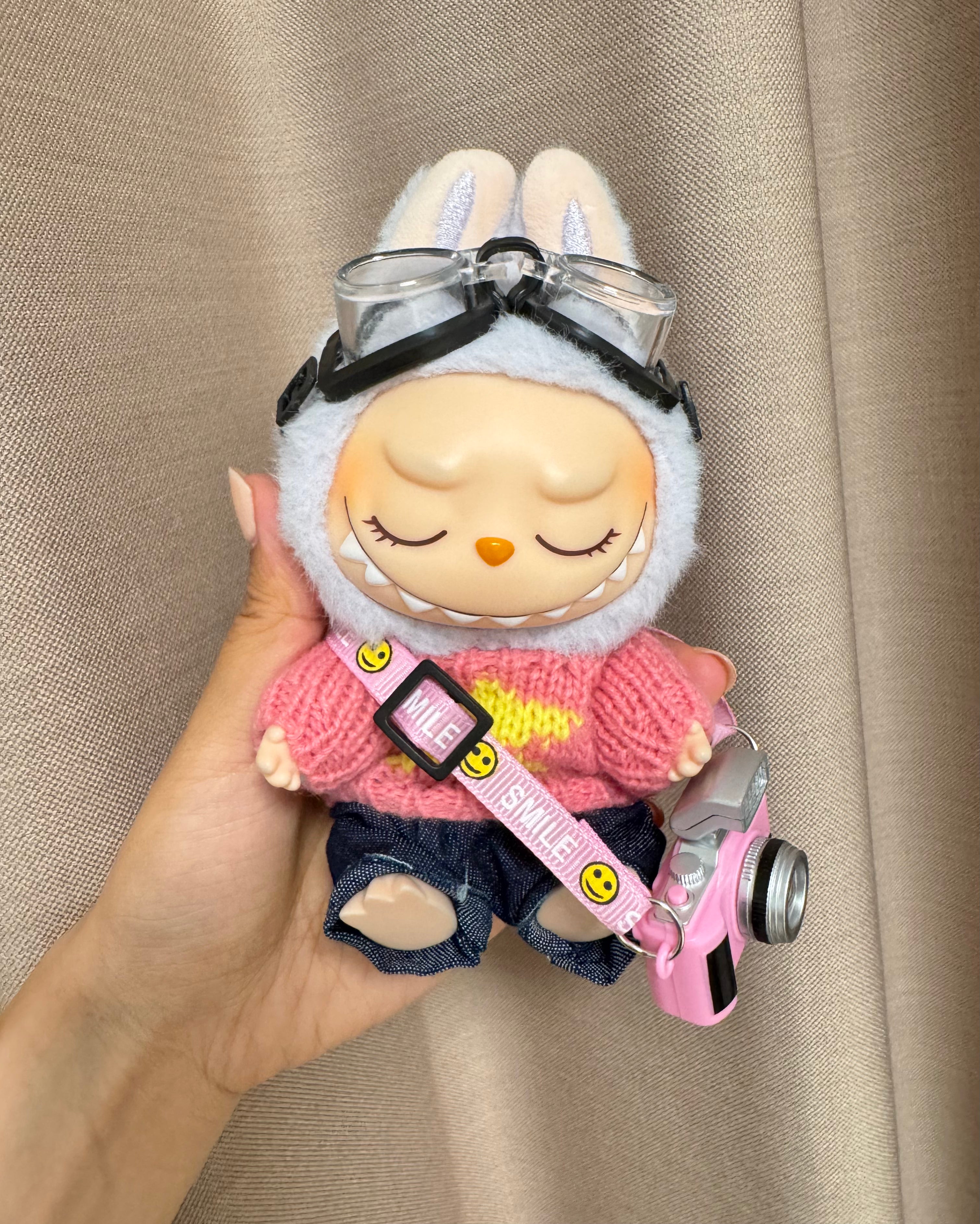 Doll Clothes - Pink Photographer Outfit Set Doll Outfit