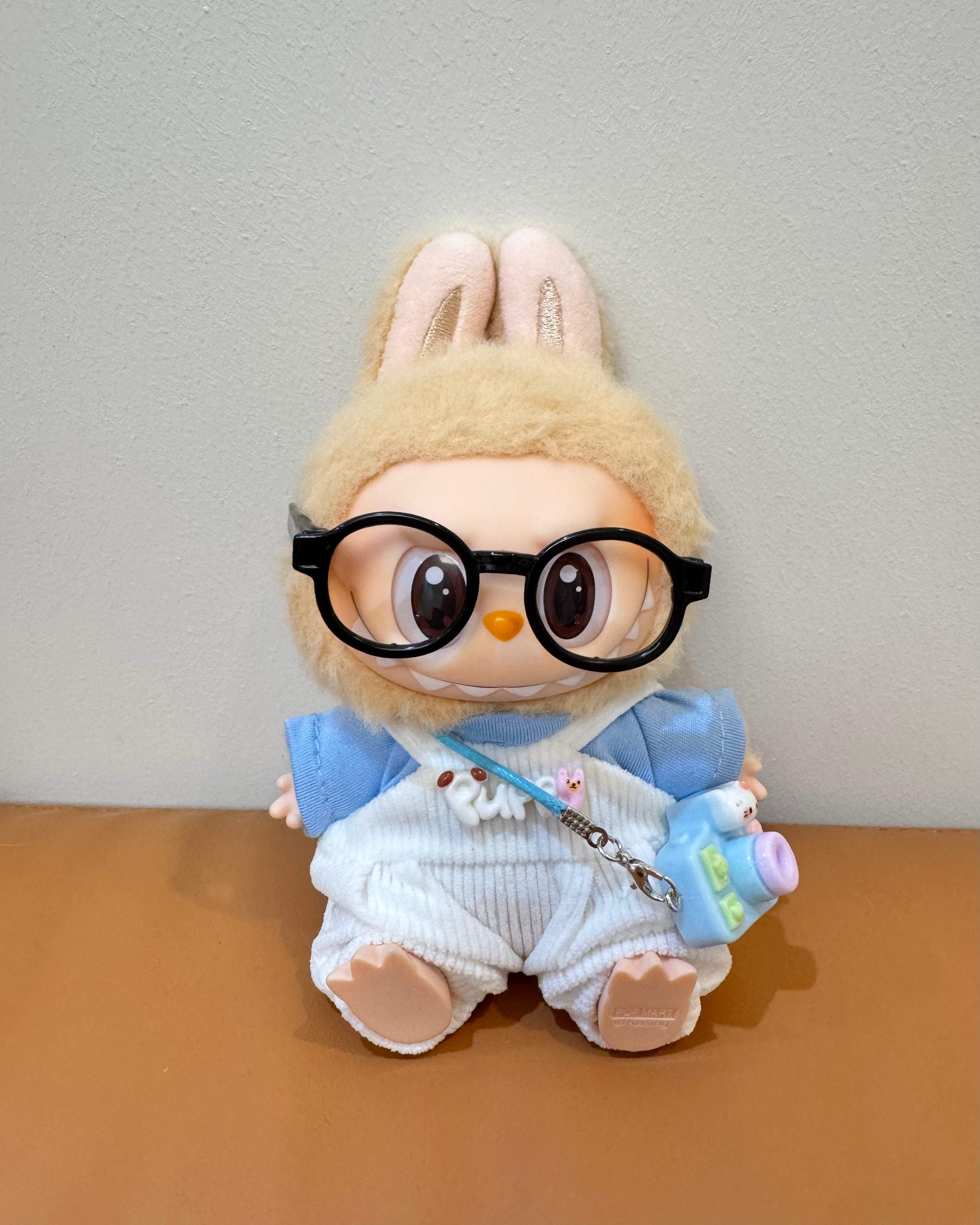 Doll Clothes - Preppy Casual Outfit Set with White Overalls Doll Outfit