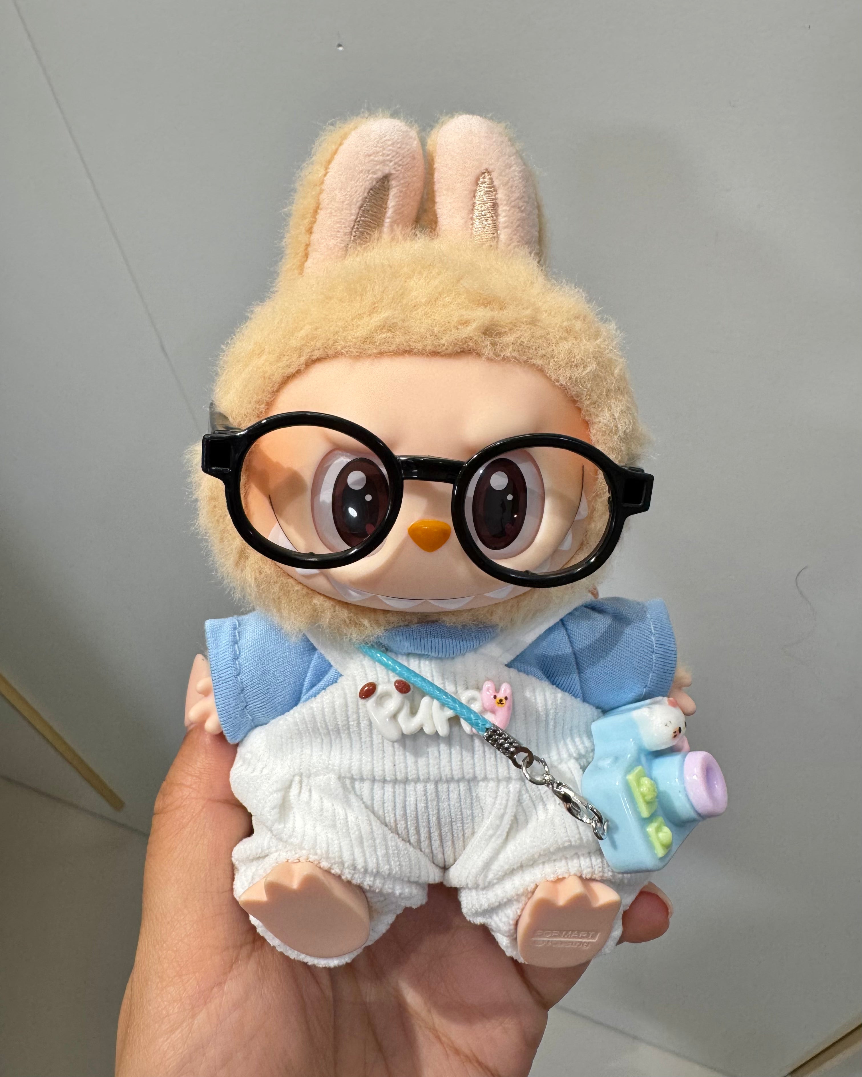 Doll Clothes - Preppy Casual Outfit Set with White Overalls Doll Outfit