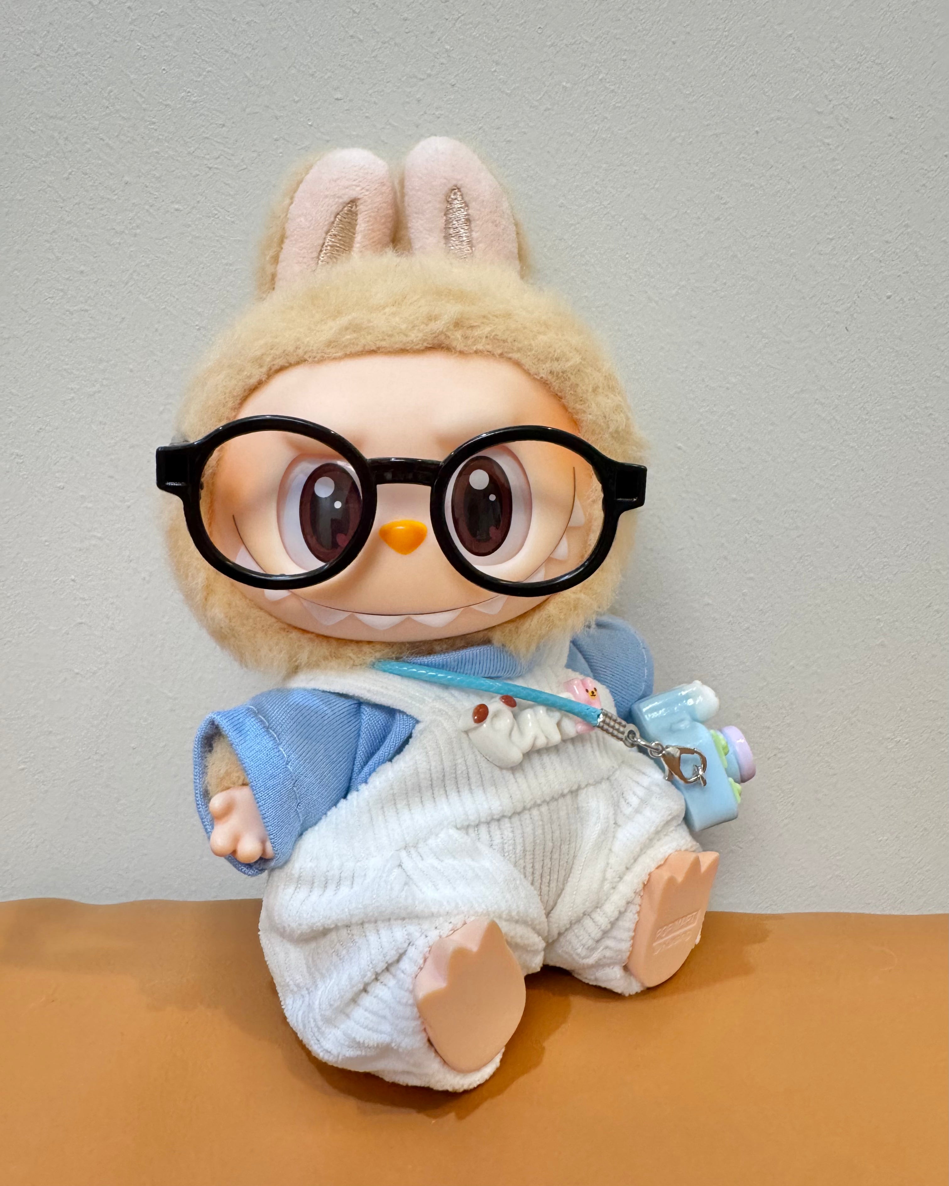Doll Clothes - Preppy Casual Outfit Set with White Overalls Doll Outfit