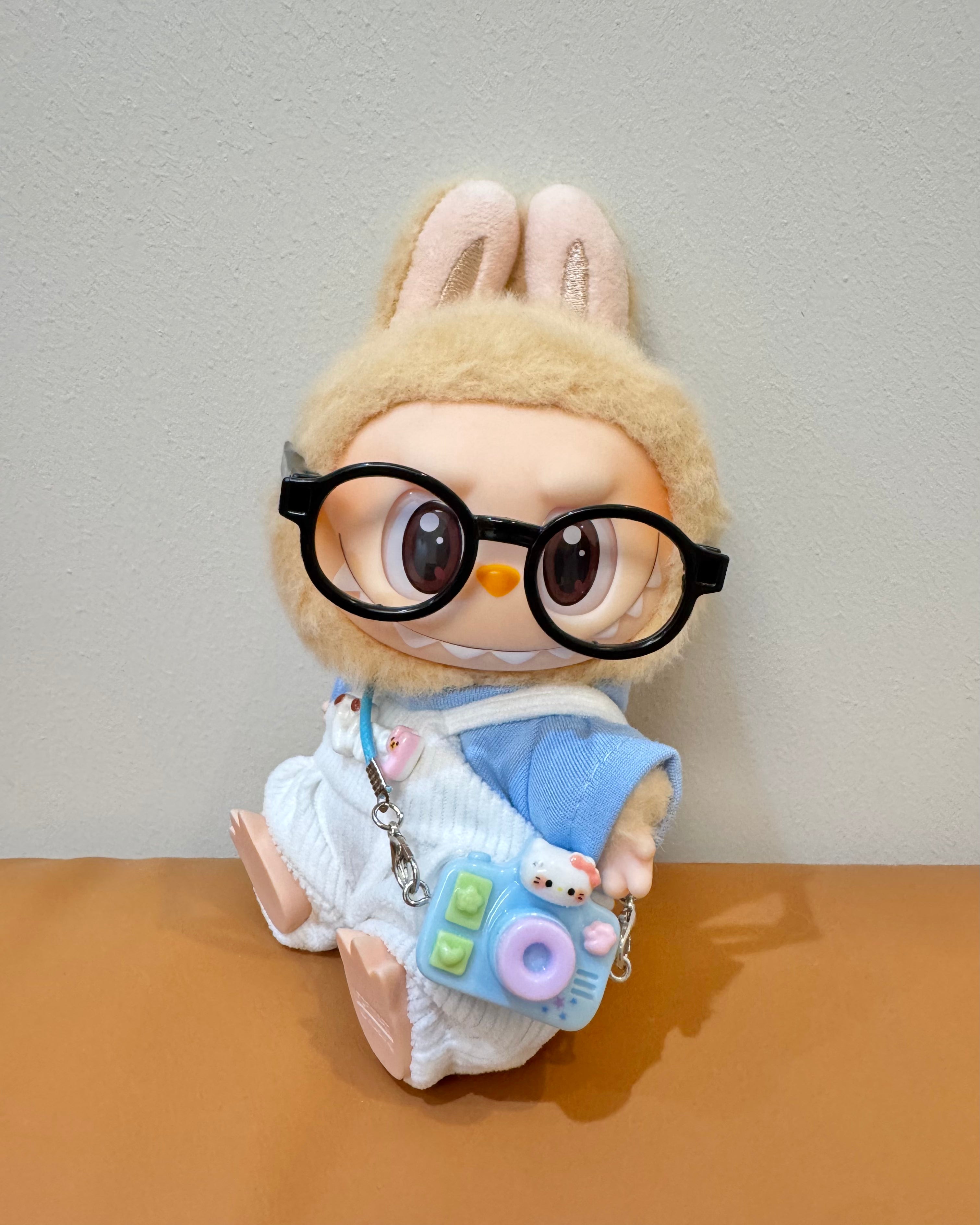 Doll Clothes - Preppy Casual Outfit Set with White Overalls Doll Outfit