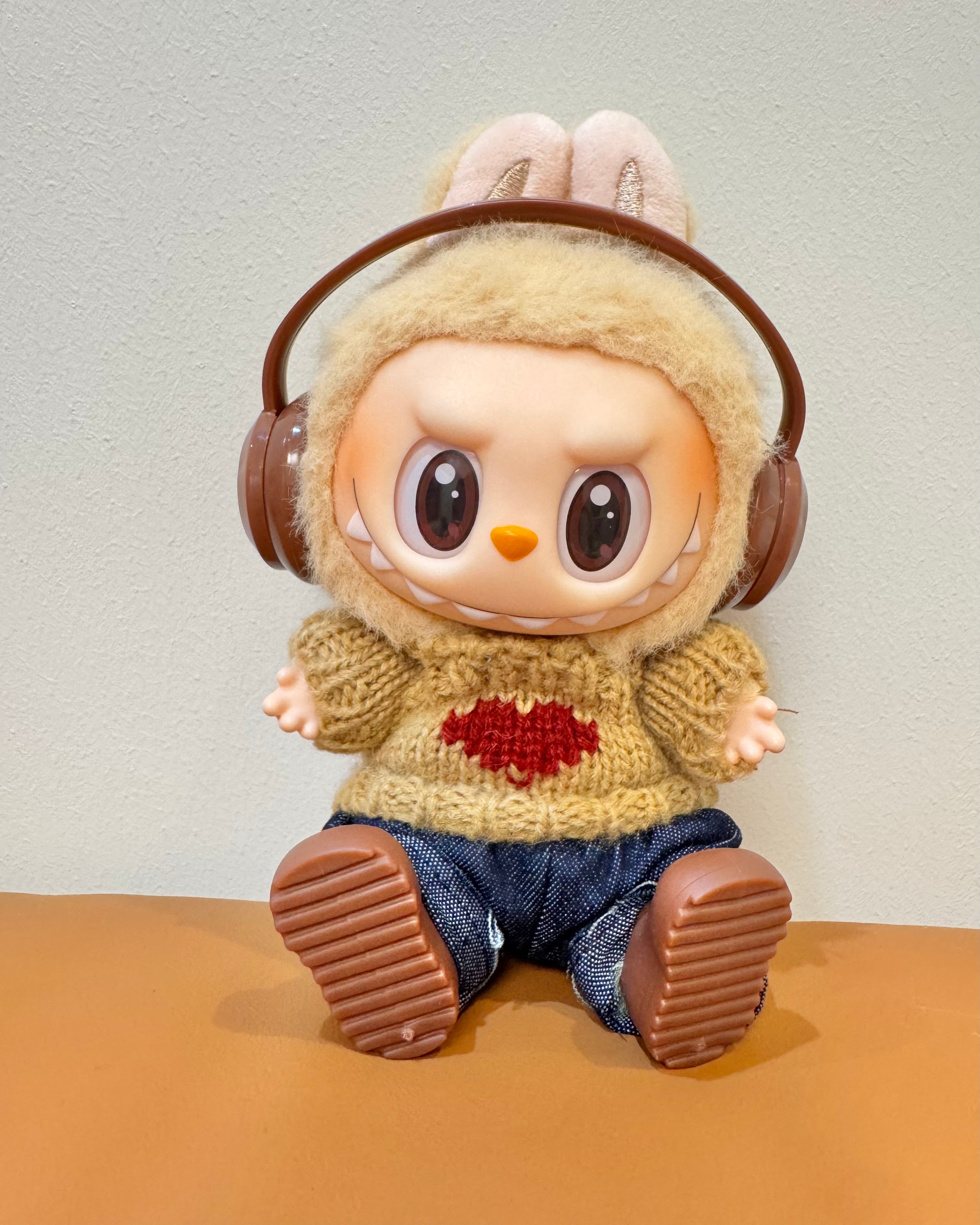 Doll Clothes - Music Lover Knit Set with Headphones Doll Outfit