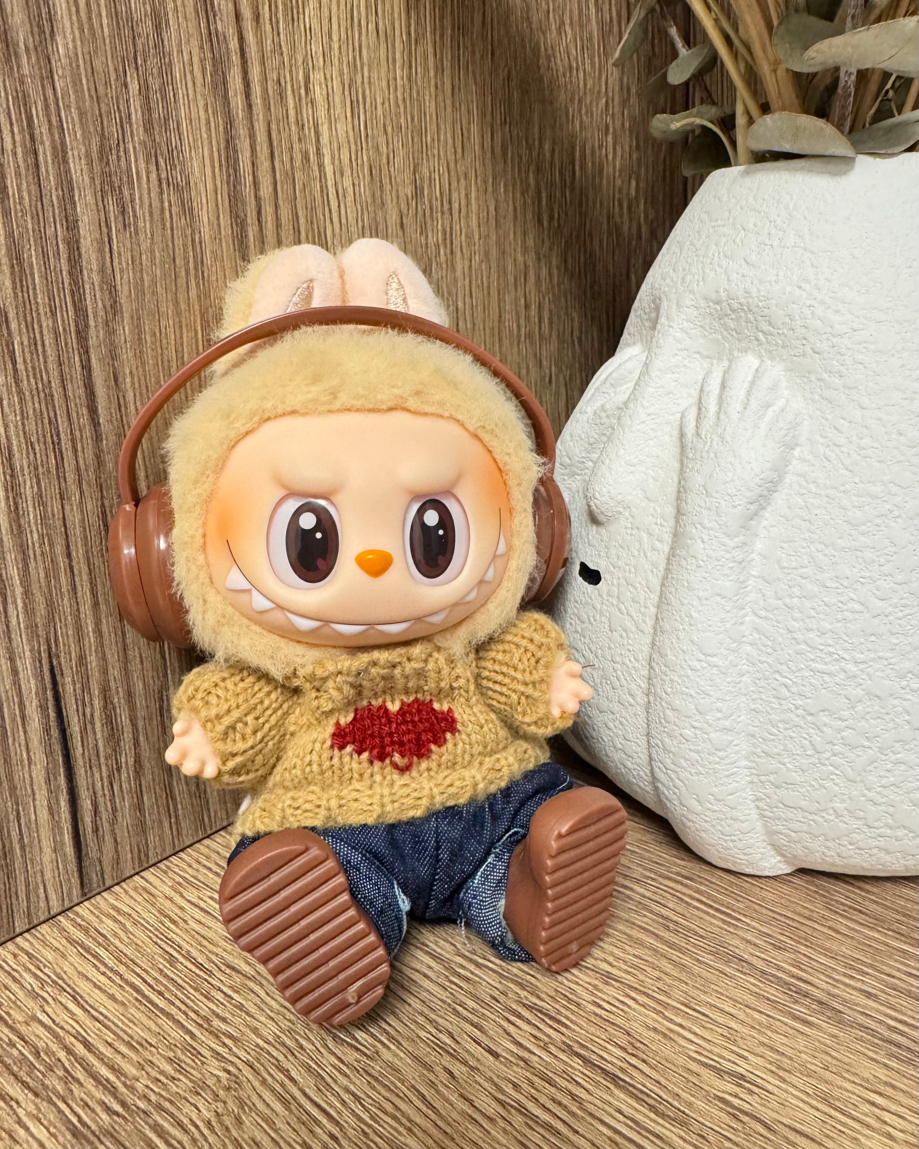 Doll Clothes - Music Lover Knit Set with Headphones Doll Outfit